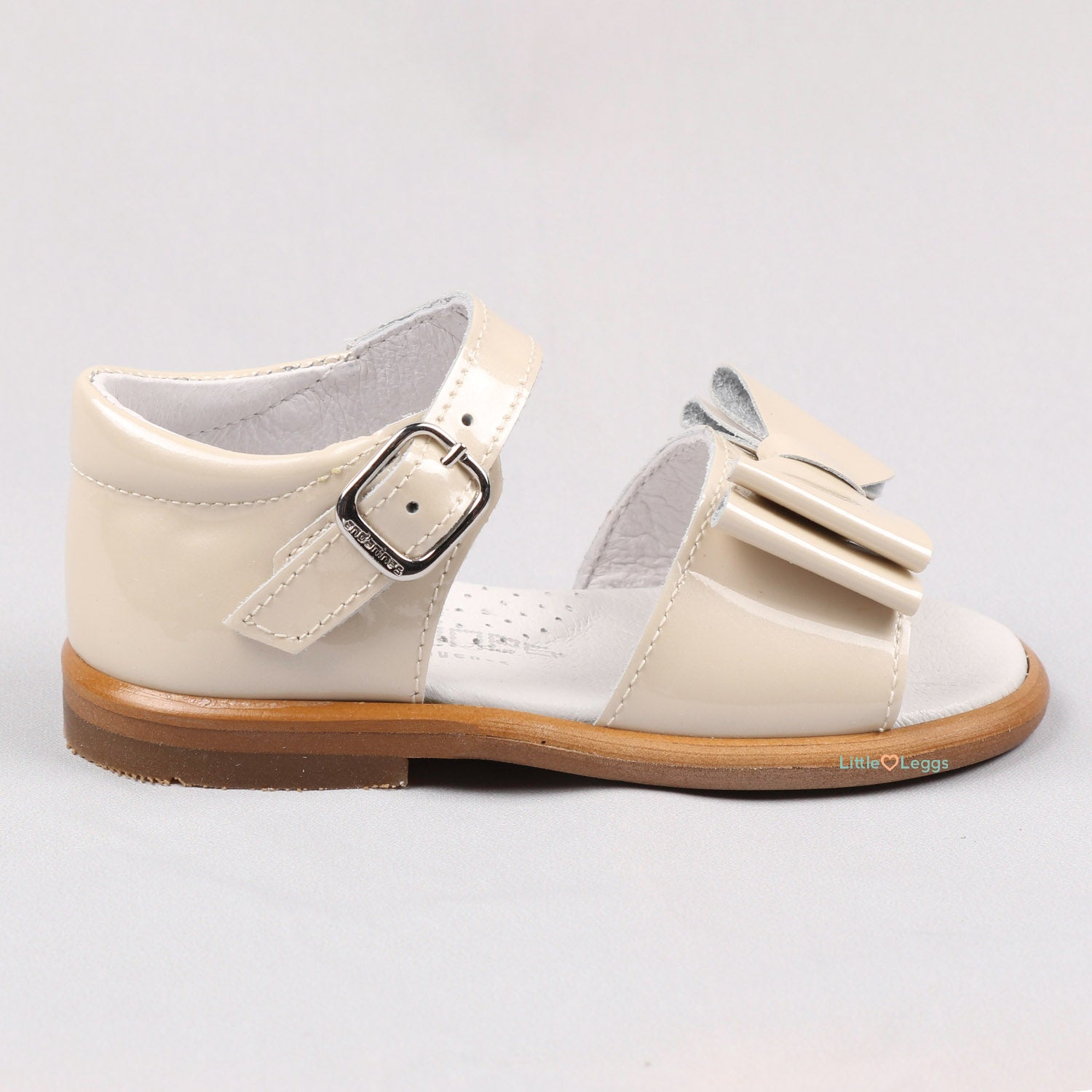 Beige Bow Closed Back Sandal