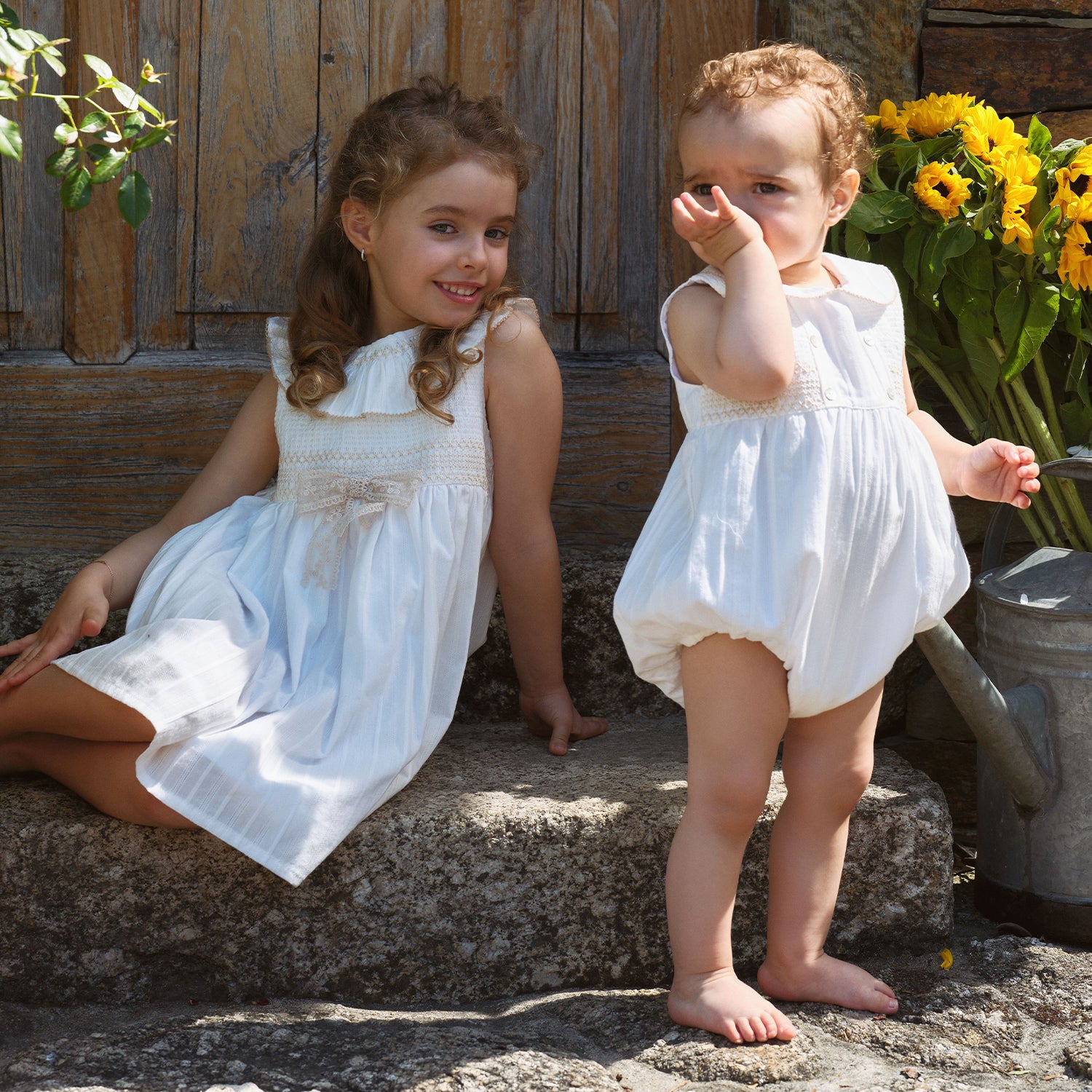 Chantilly Smocked Romper