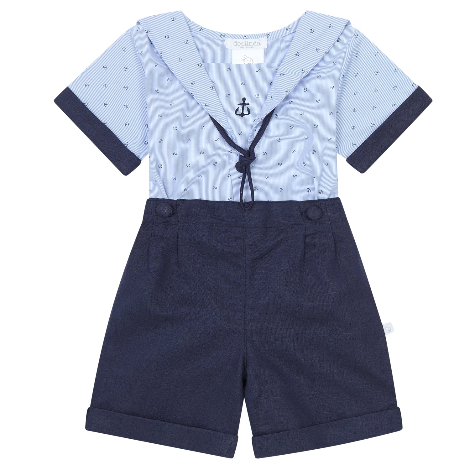 Navy Anchor Short Set