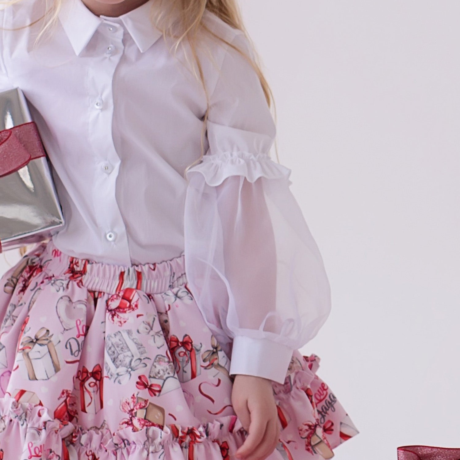 Present Print Skirt Set