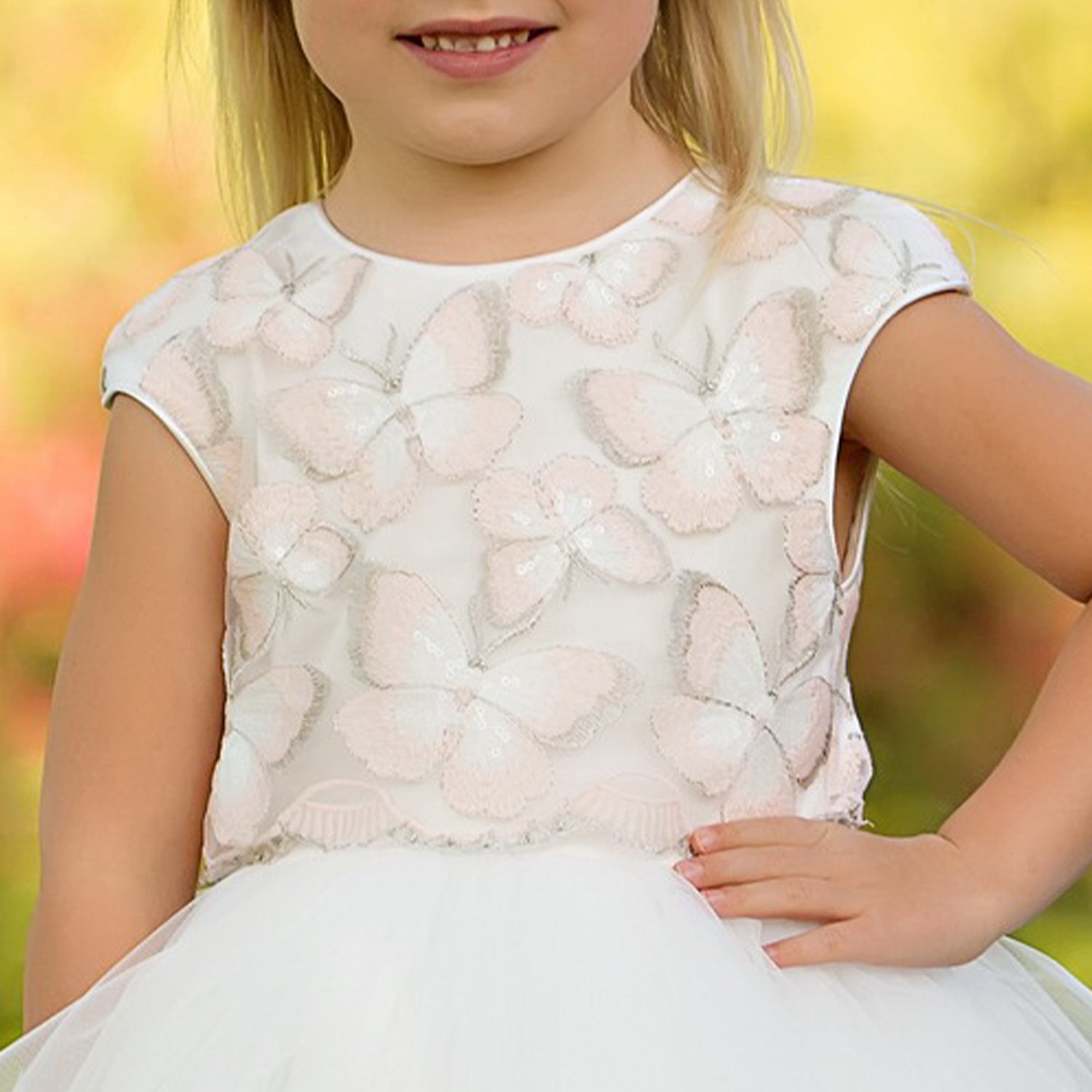 Butterfly Bodice Tulle Dress