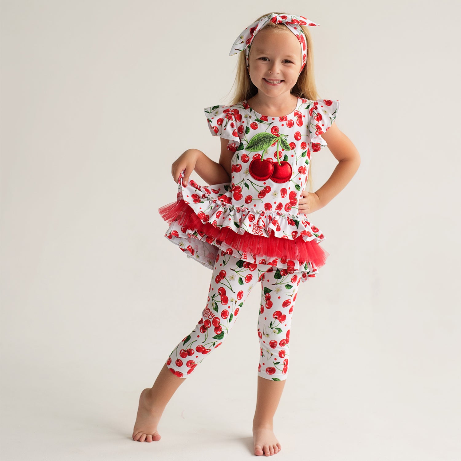 Red Cherry Legging Set
