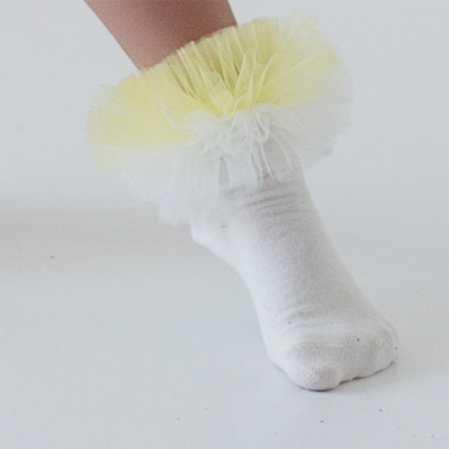 Lemon Tulle Socks