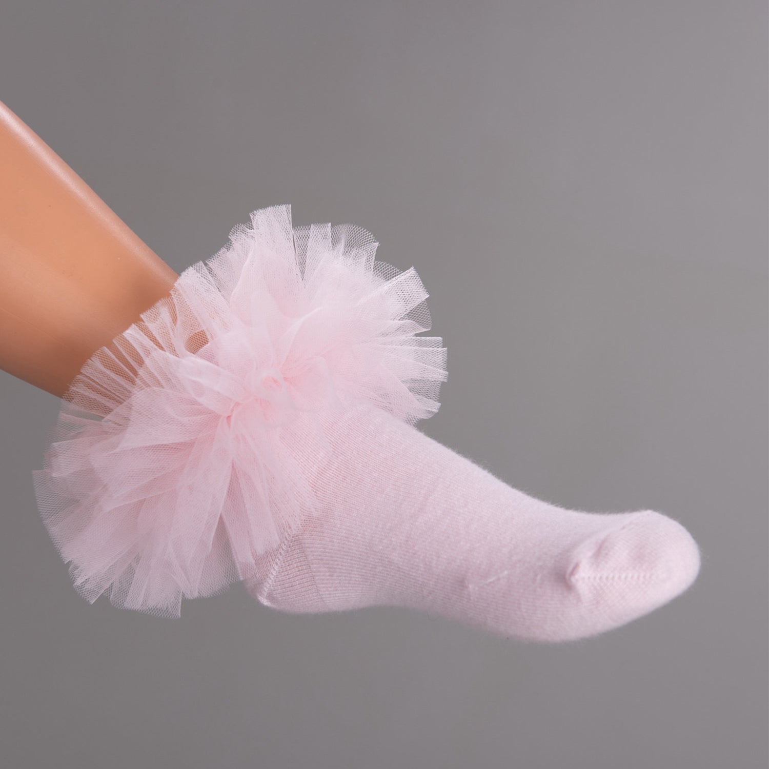 Pink Tulle Socks