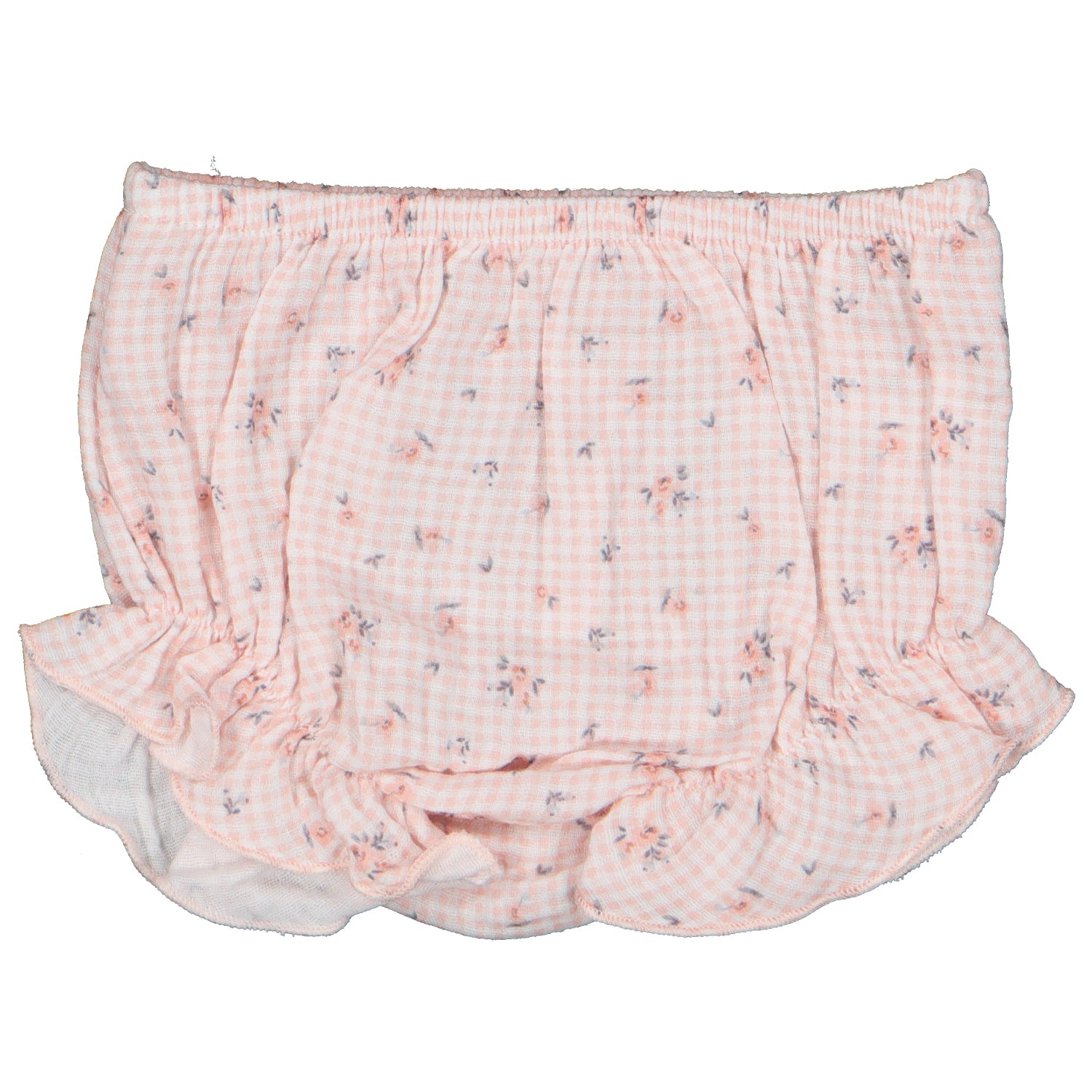 Peach Floral Dress and Bloomers