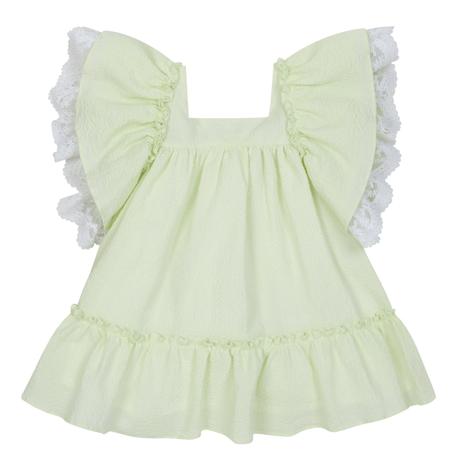 Lime Crepe Dress