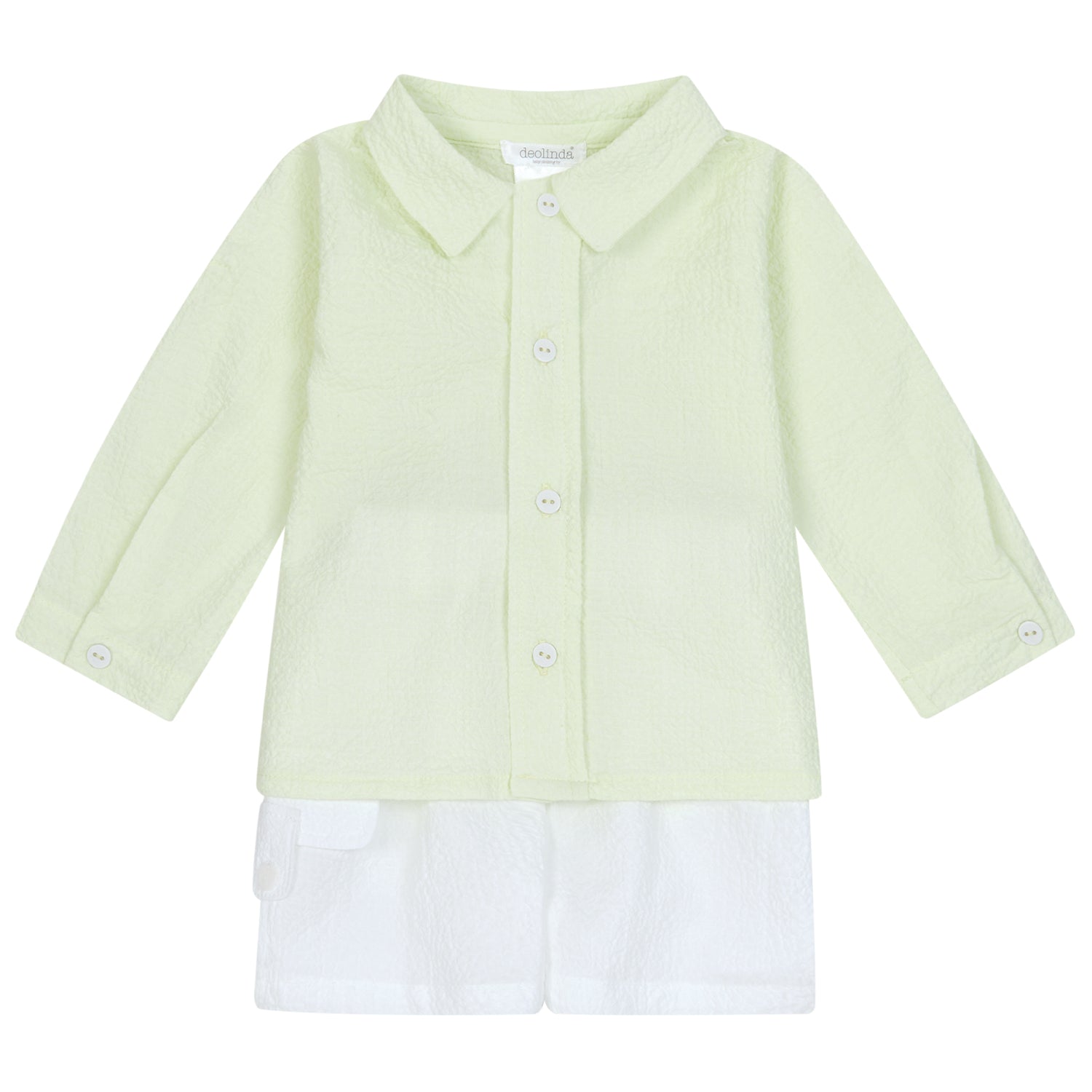 Lime Crepe Short Set