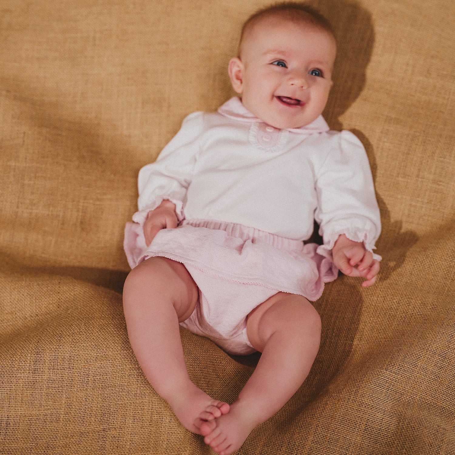 Pink & White Bloomer Set
