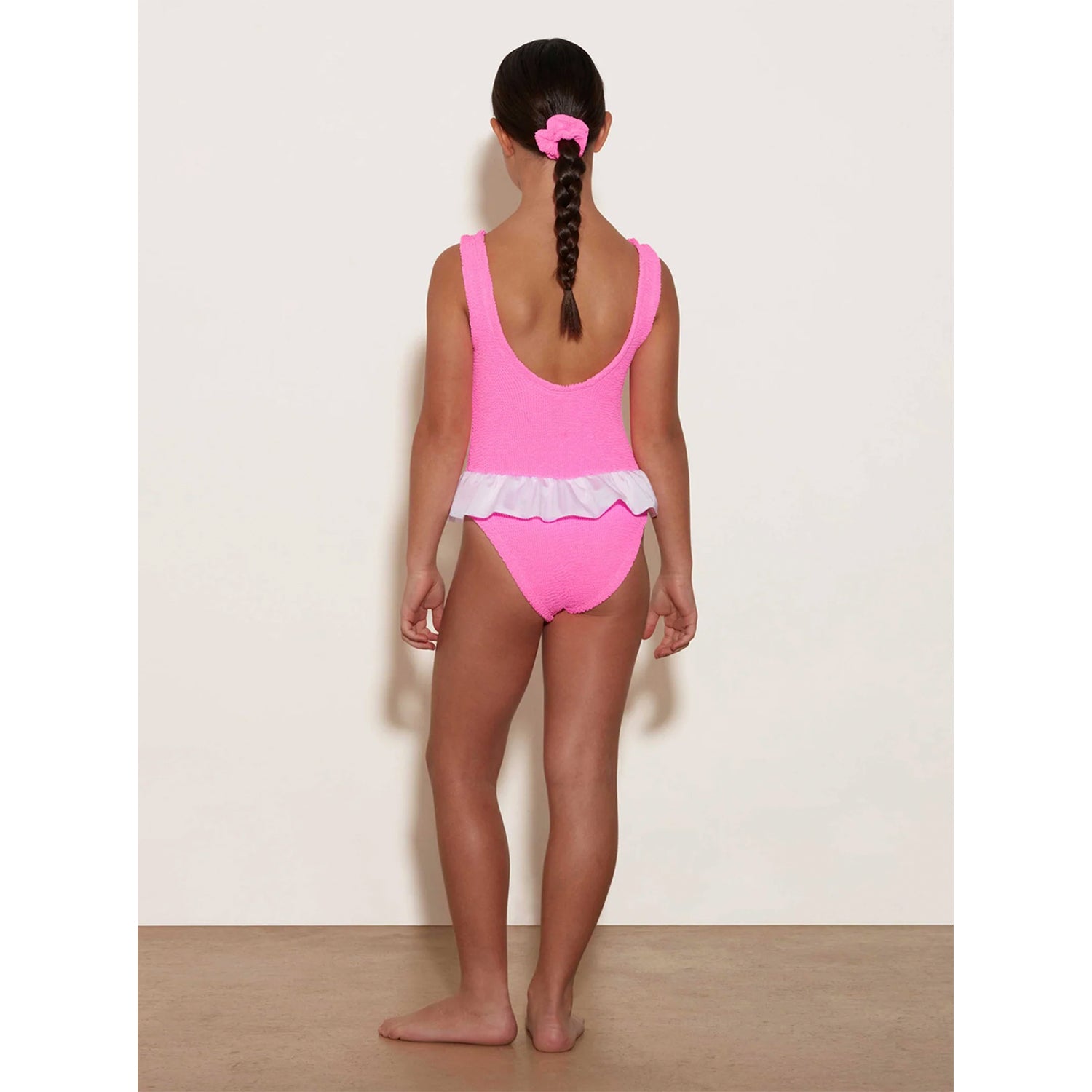 Kids Denise Crinkle Swimsuit - Bubblegum