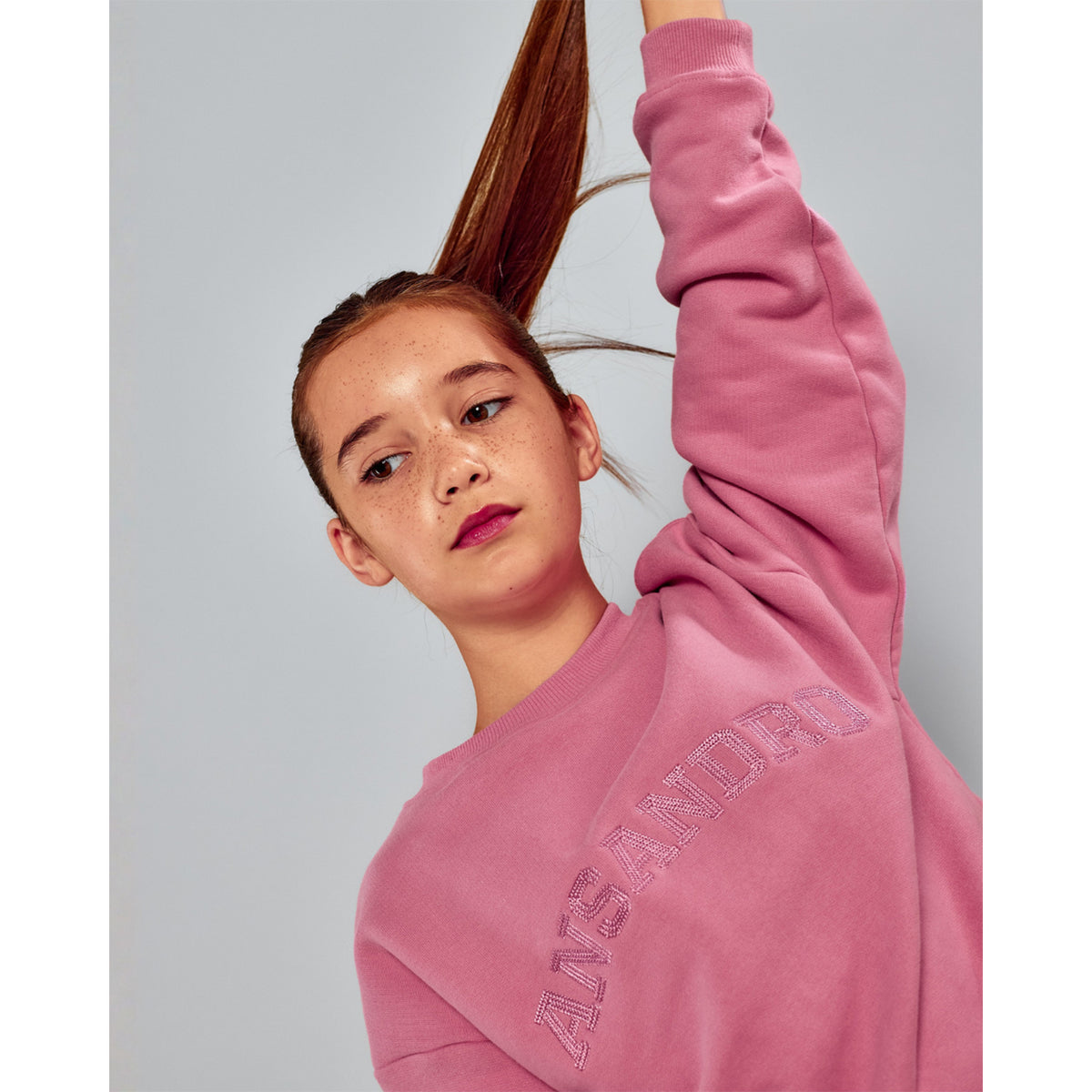 Dusty Rose Oversized Sweatshirt