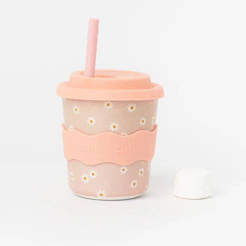 Daisy Chino Cup with Straw 8oz