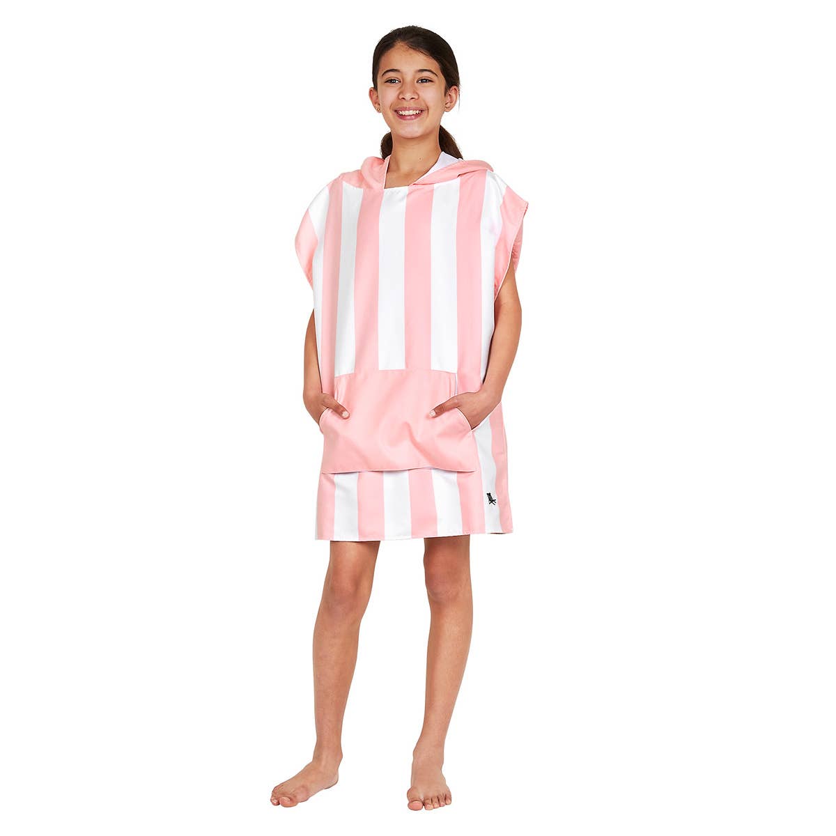 Kids Poncho - Malibu Pink