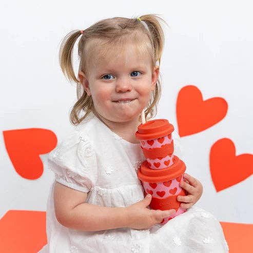 Heart Chino Cup 8oz (STRAW INCLUDED)