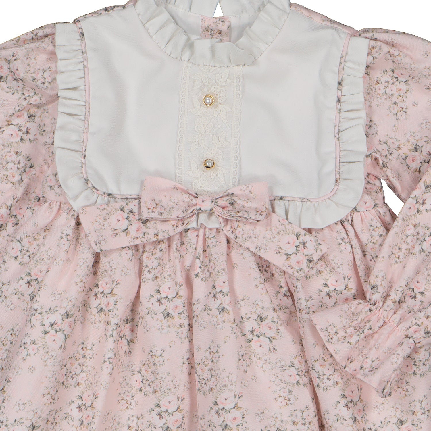 Pink Floral Print Dress