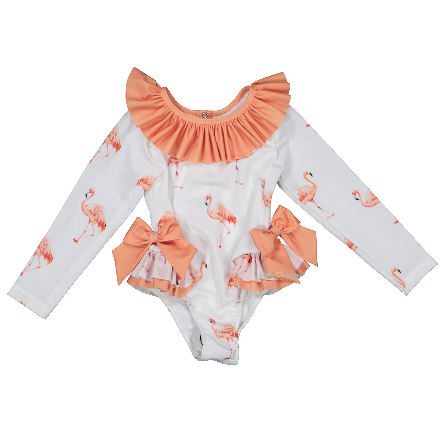Flamingos Long Sleeved Swimsuit