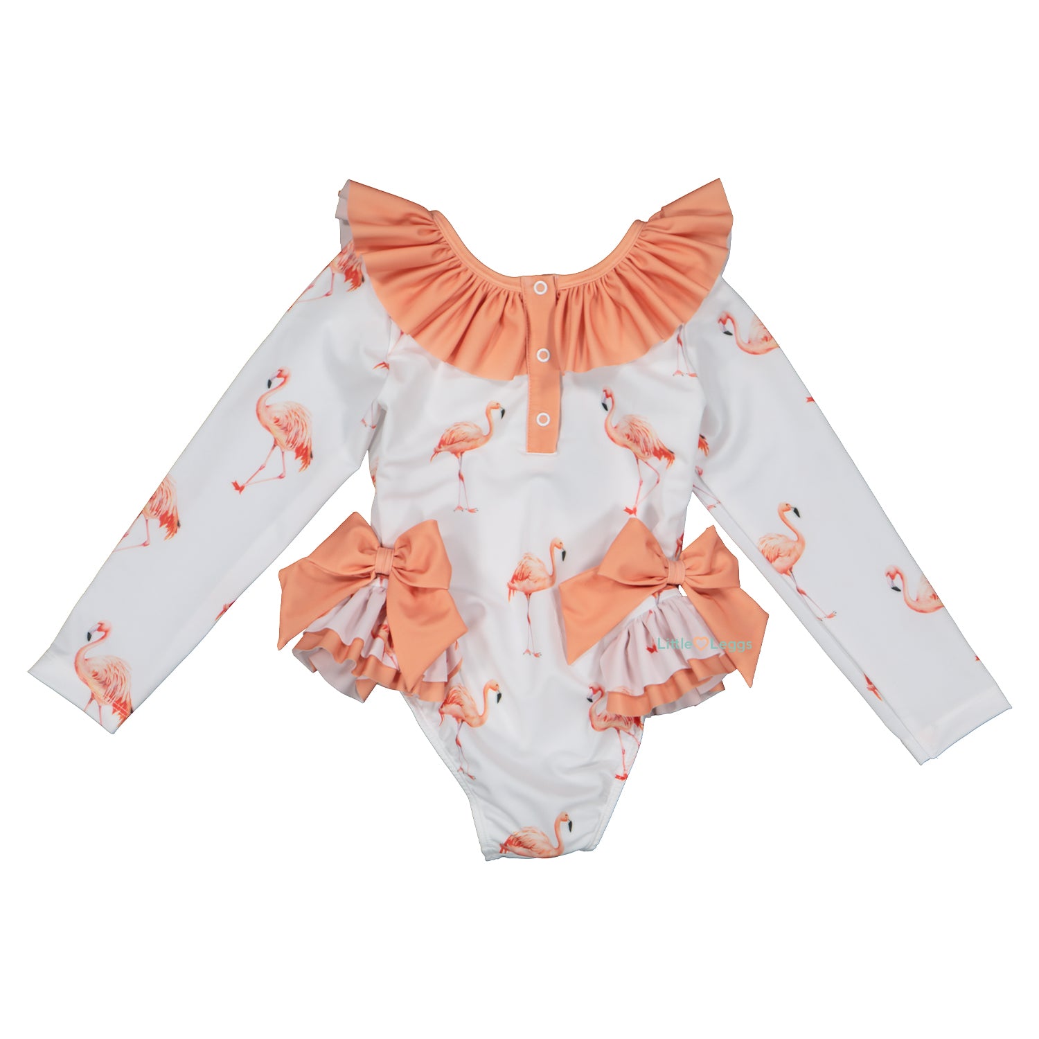 Flamingos Long Sleeved Swimsuit