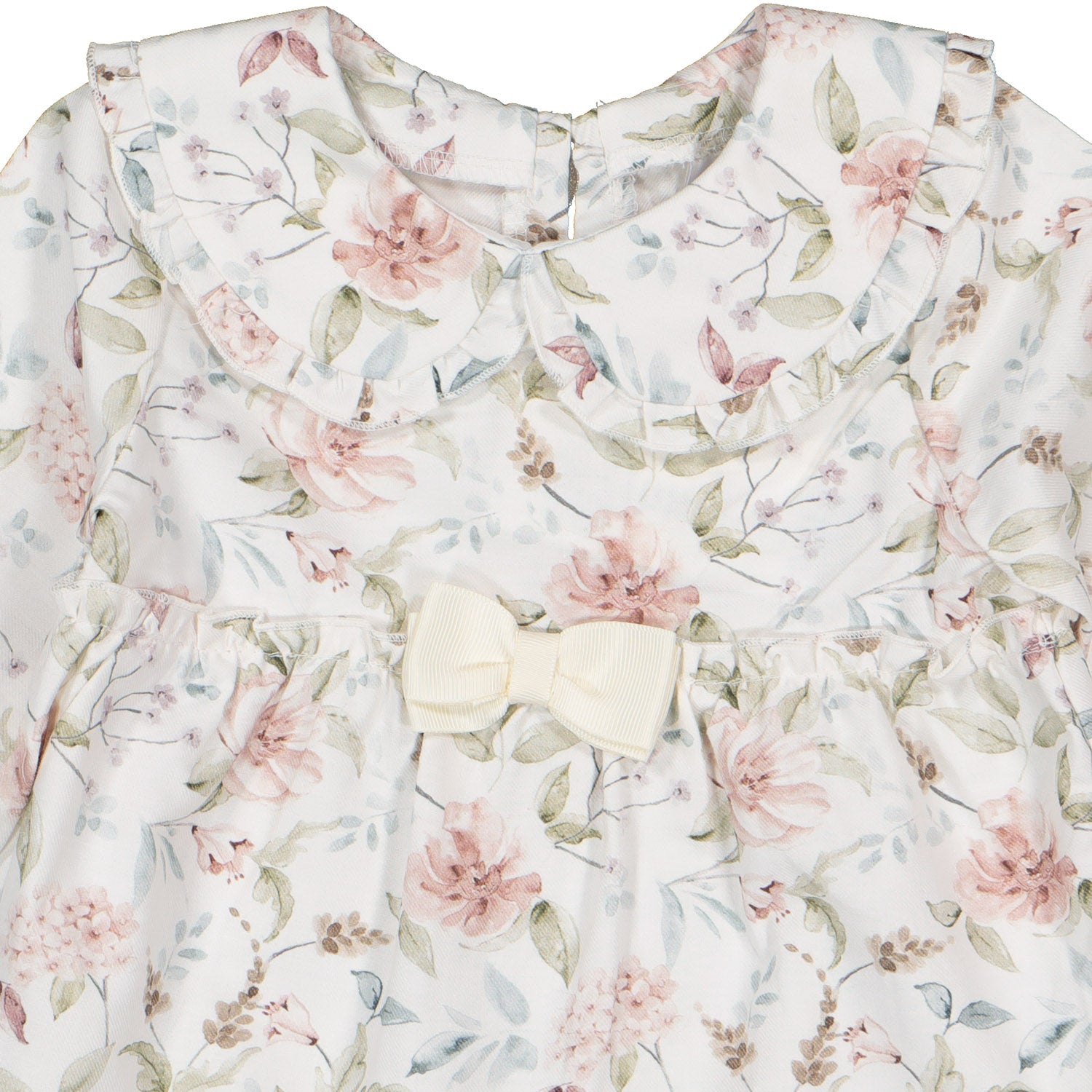 Ivory Floral Print Dress