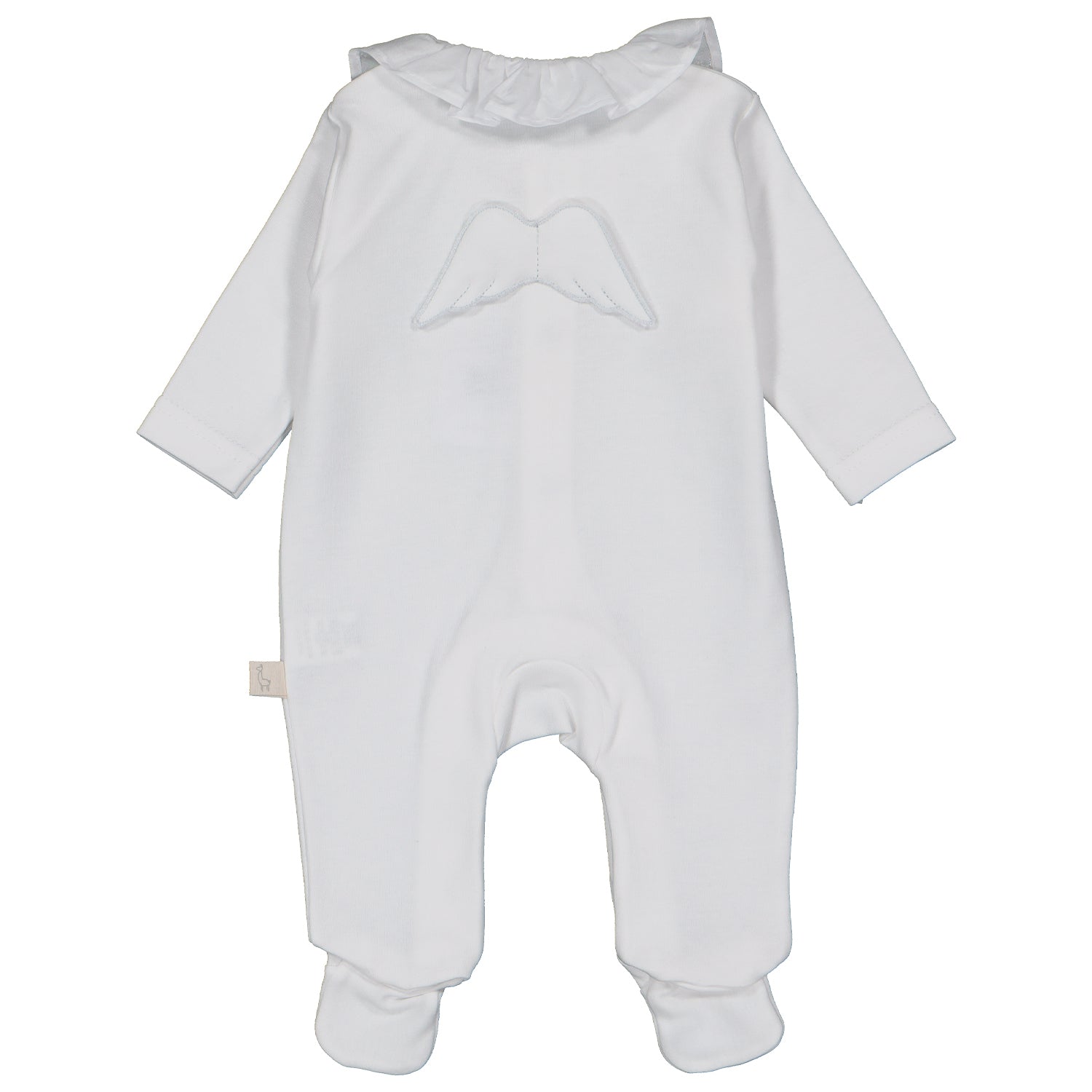 White Frill Angel Wings Babygrow