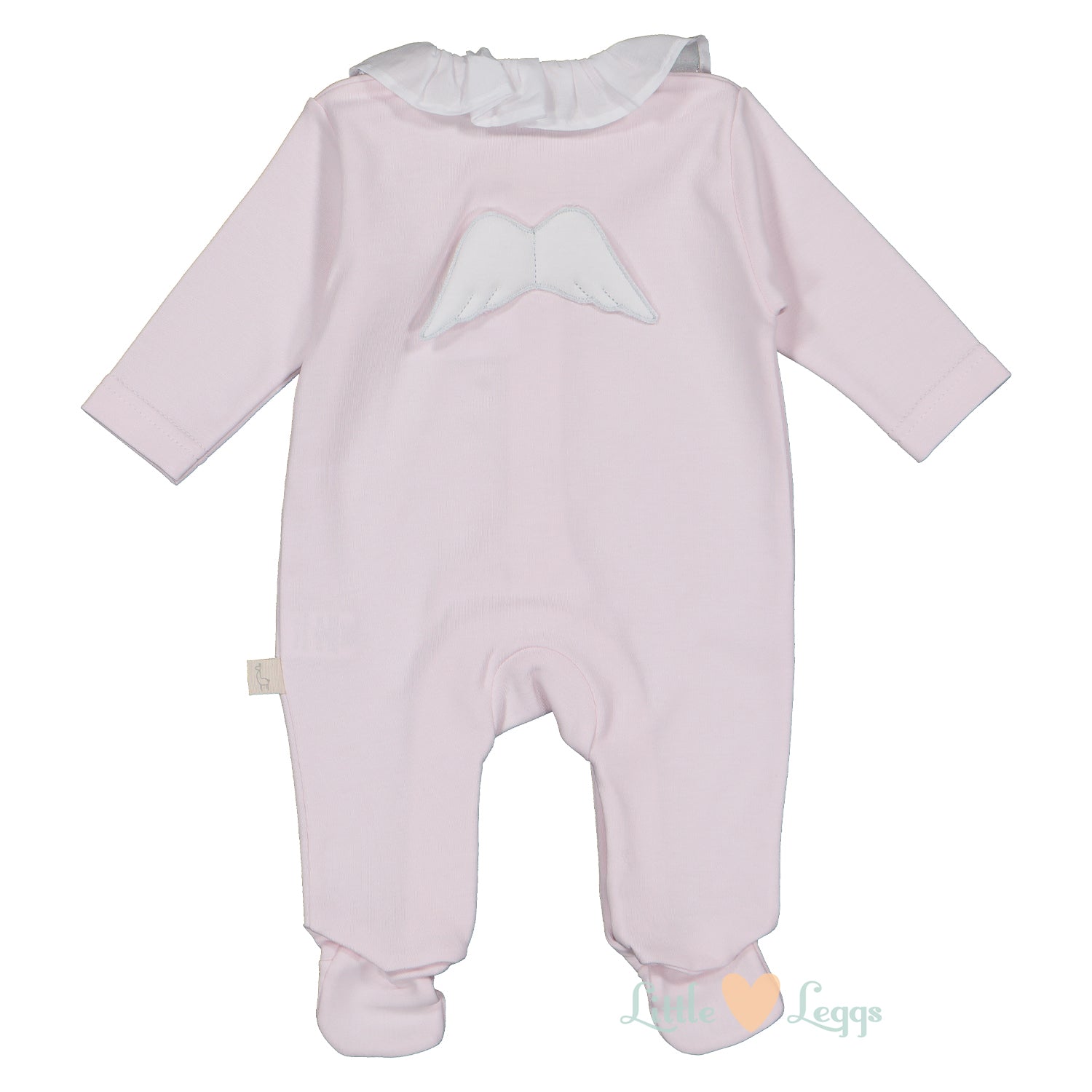 Pink Frill Angel Wings Babygrow