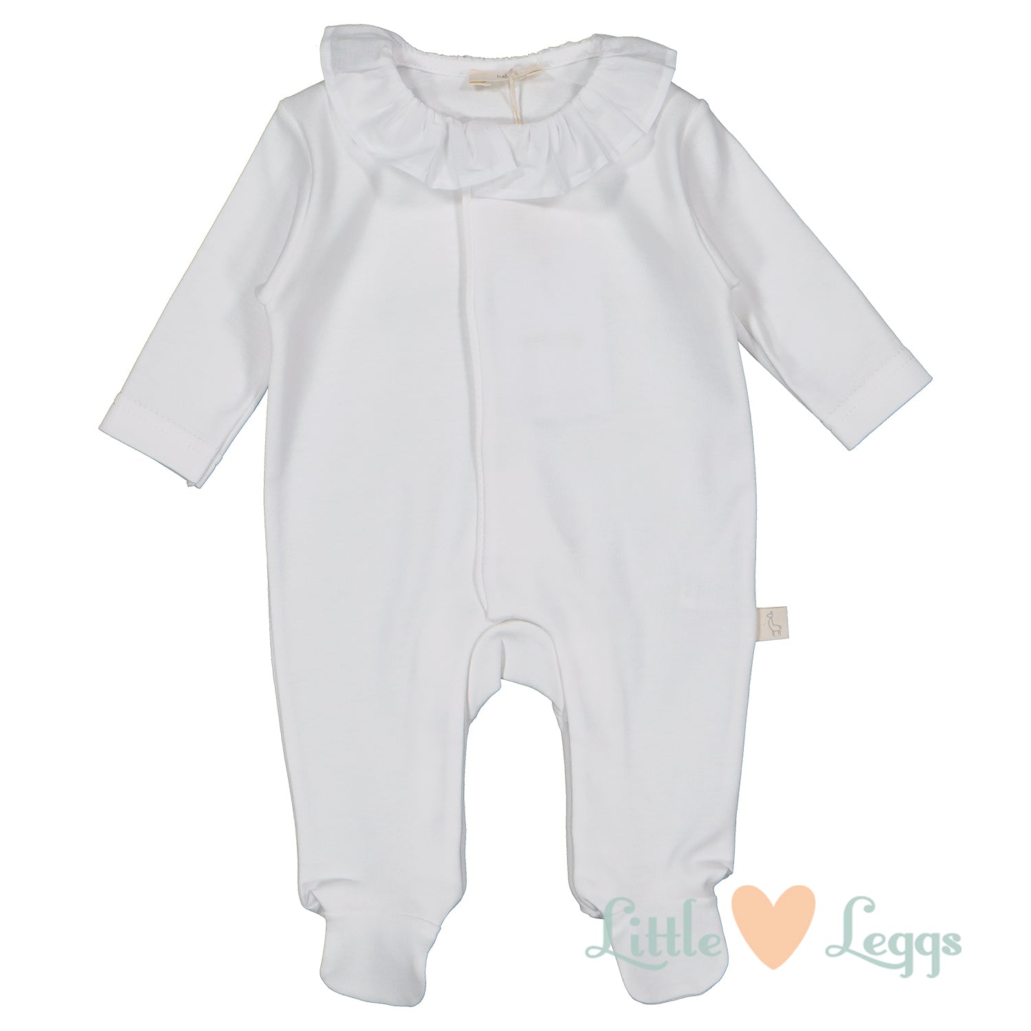 White Frill Angel Wings Babygrow