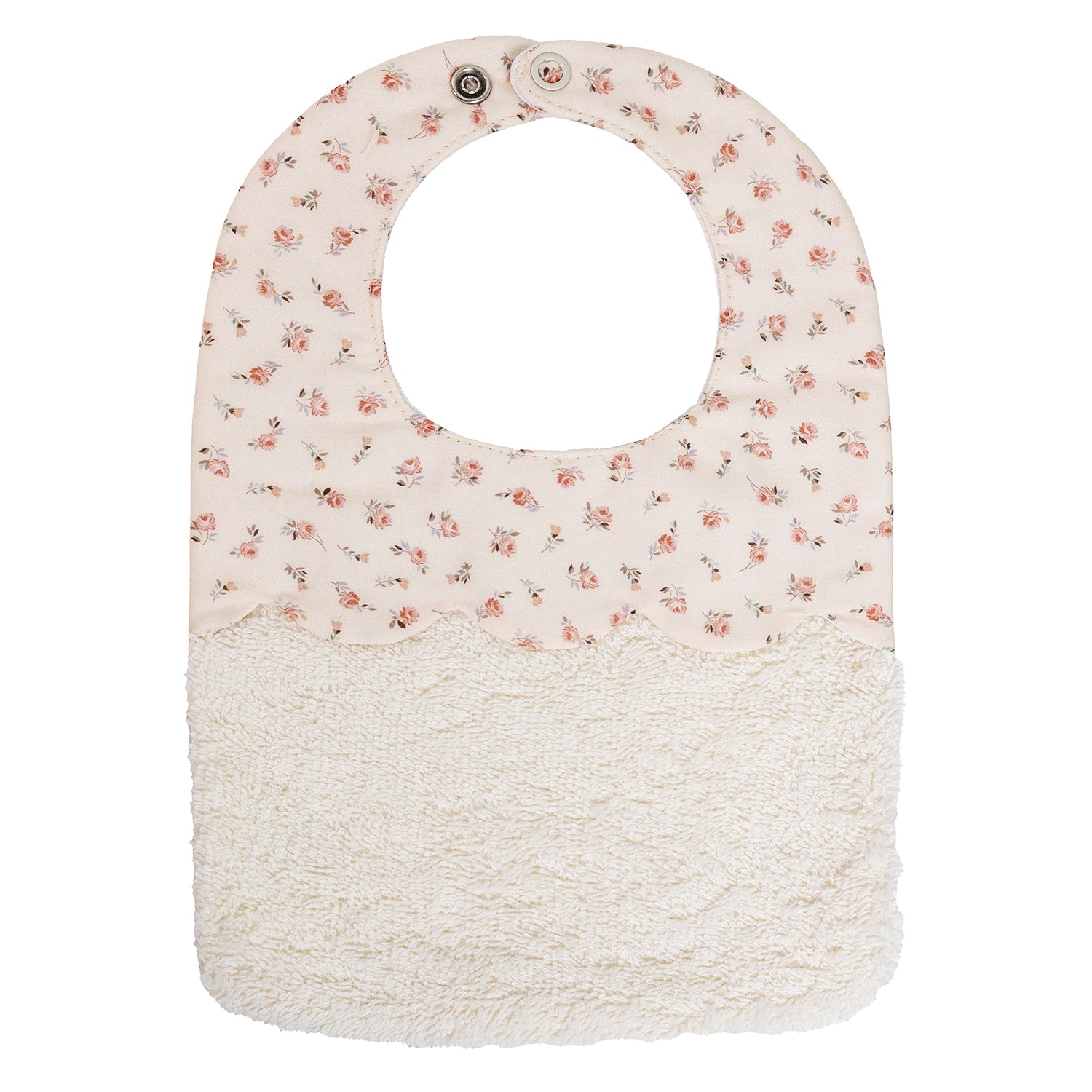 Ivory Rosebud Bib