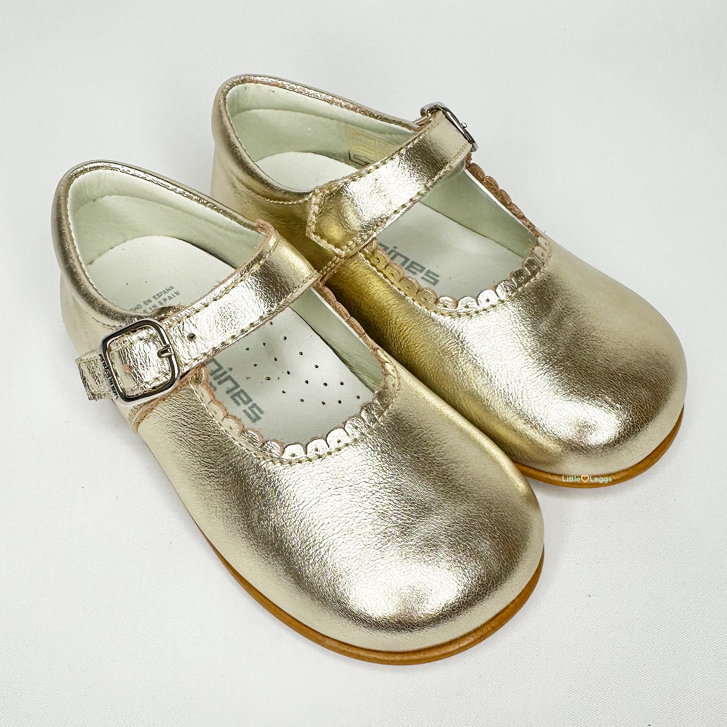 Champagne Leather Mary Jane Shoe