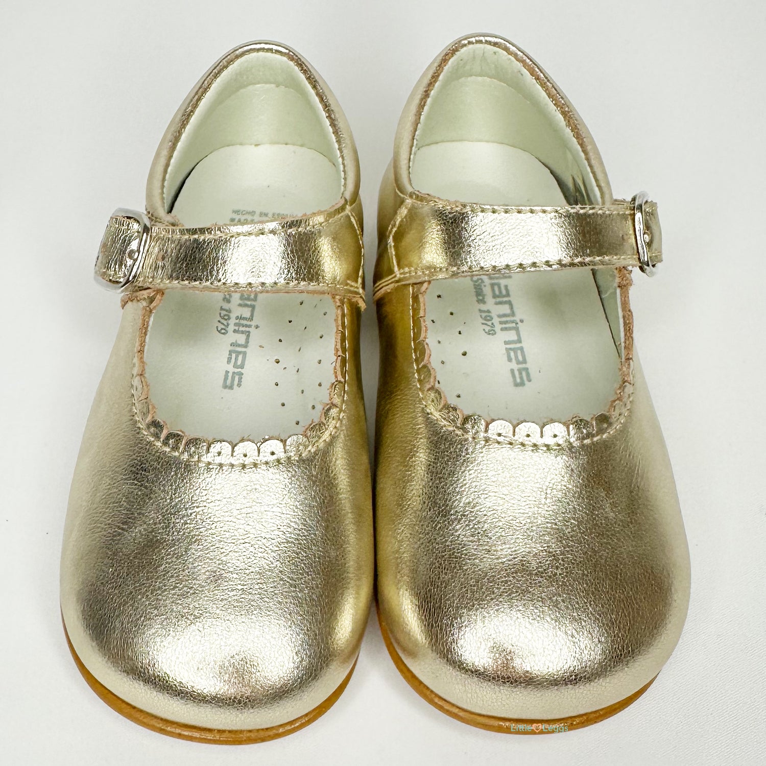 Champagne Leather Mary Jane Shoe