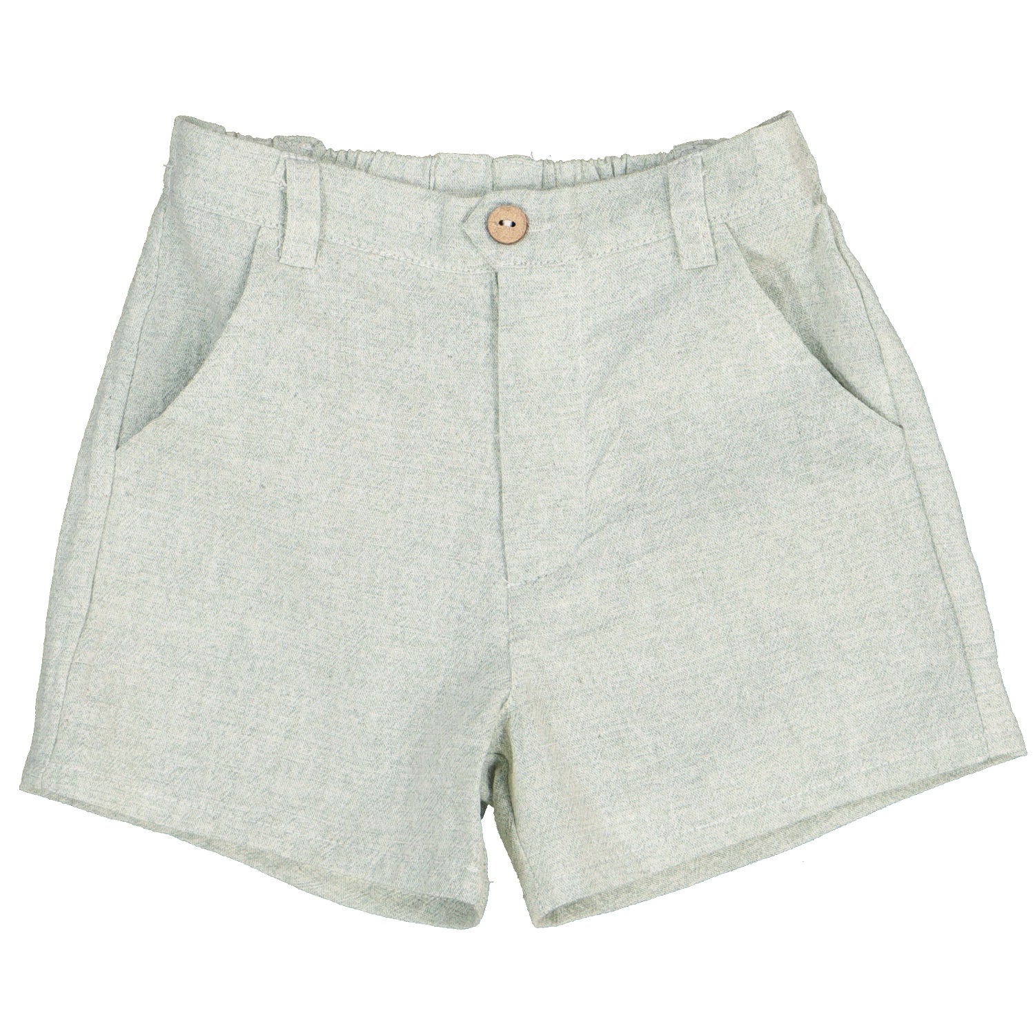 Green Stripe Linen Shirt & Shorts