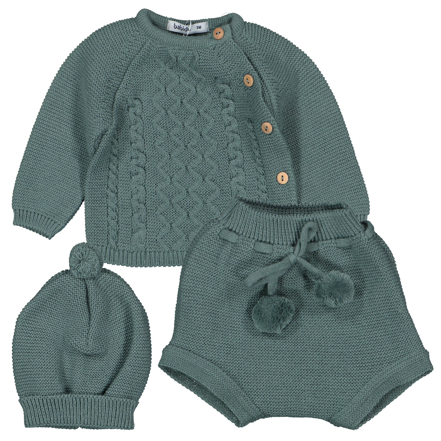 Green Jam Pant Set & Hat
