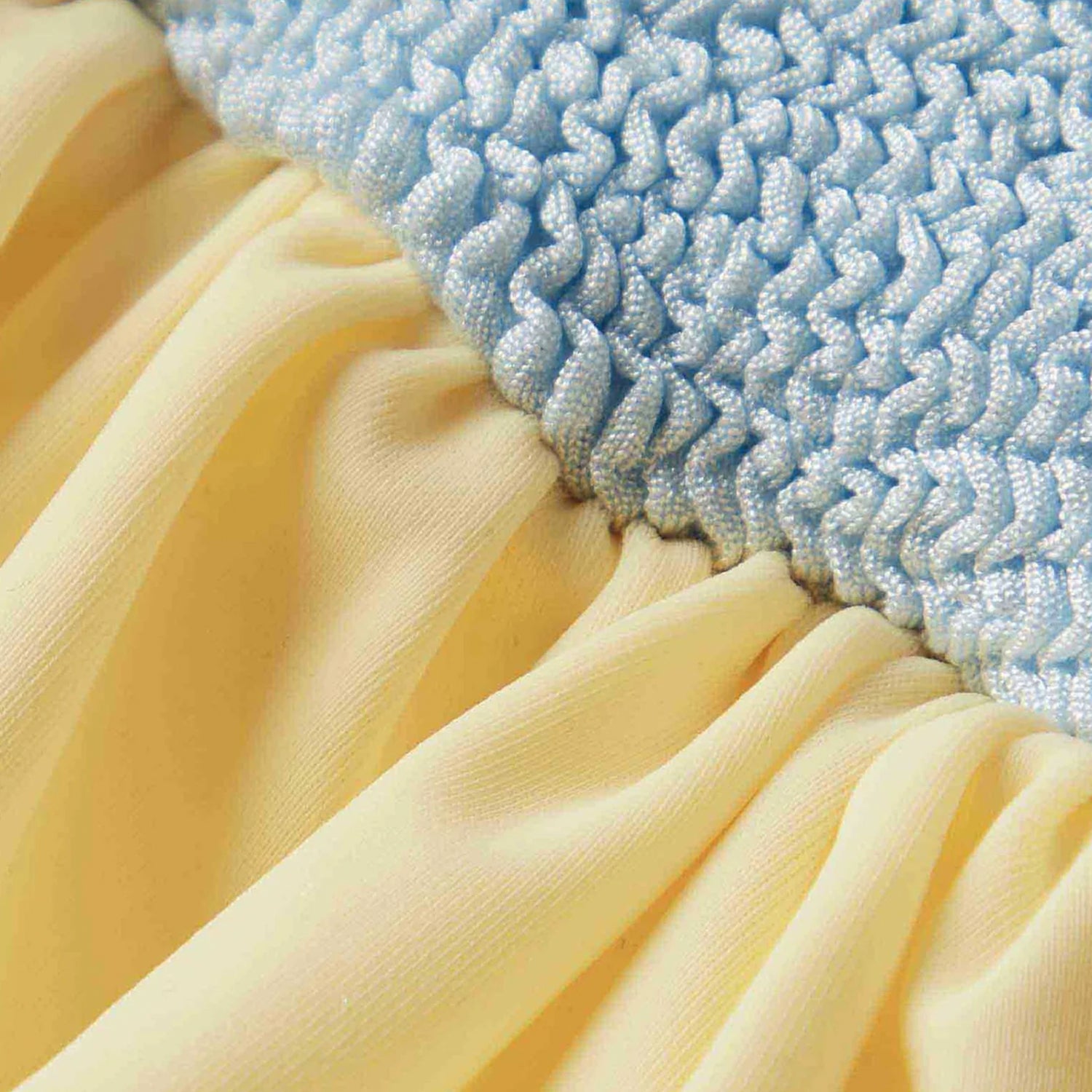 Kids Denise Crinkle Swimsuit - Metallic Ice Blue/Butter