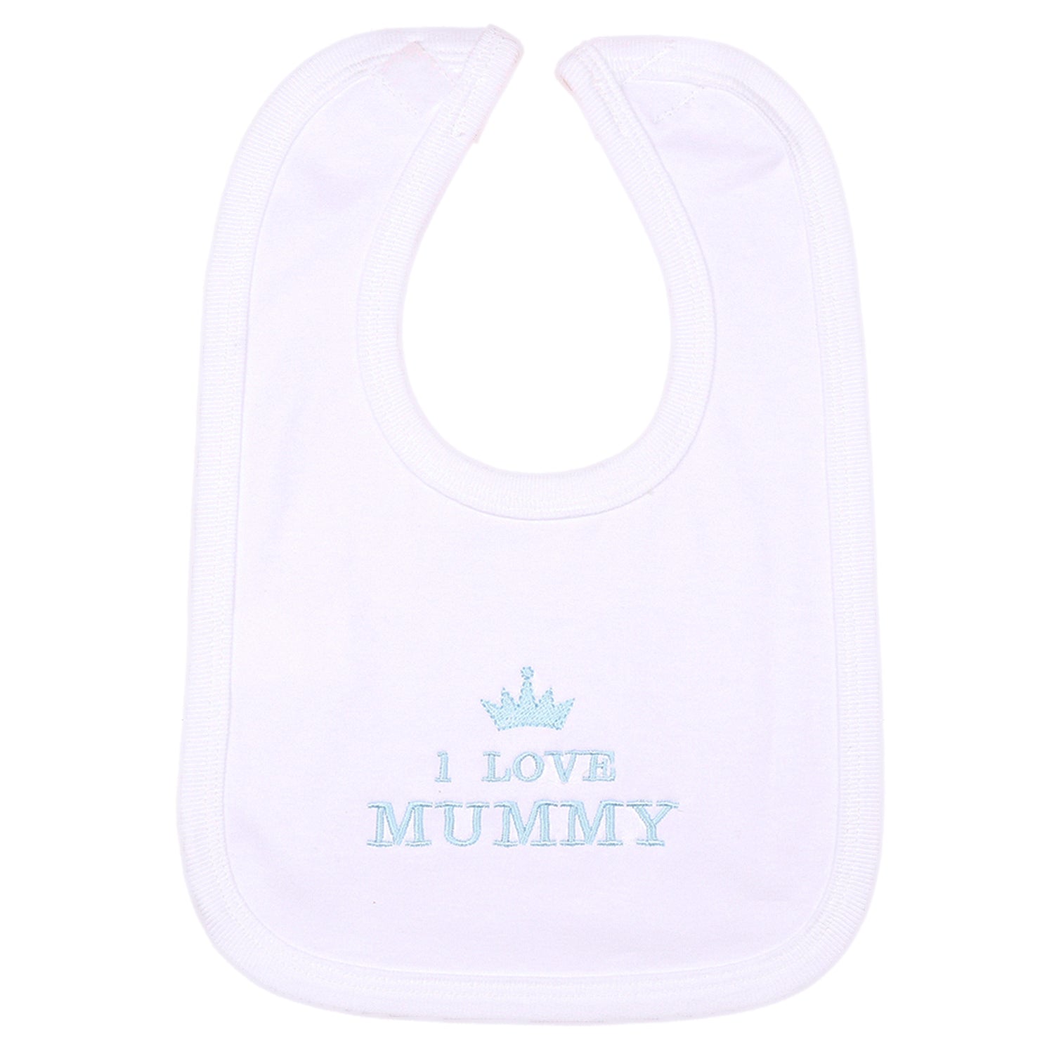 Blue I Love Mummy  Bib