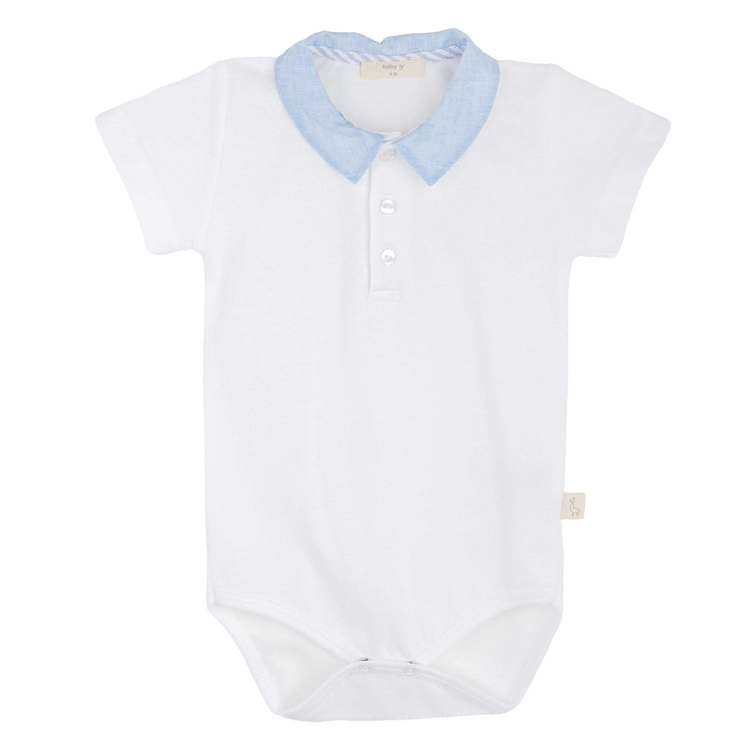 Blue Trim Polo Jam Pant Set