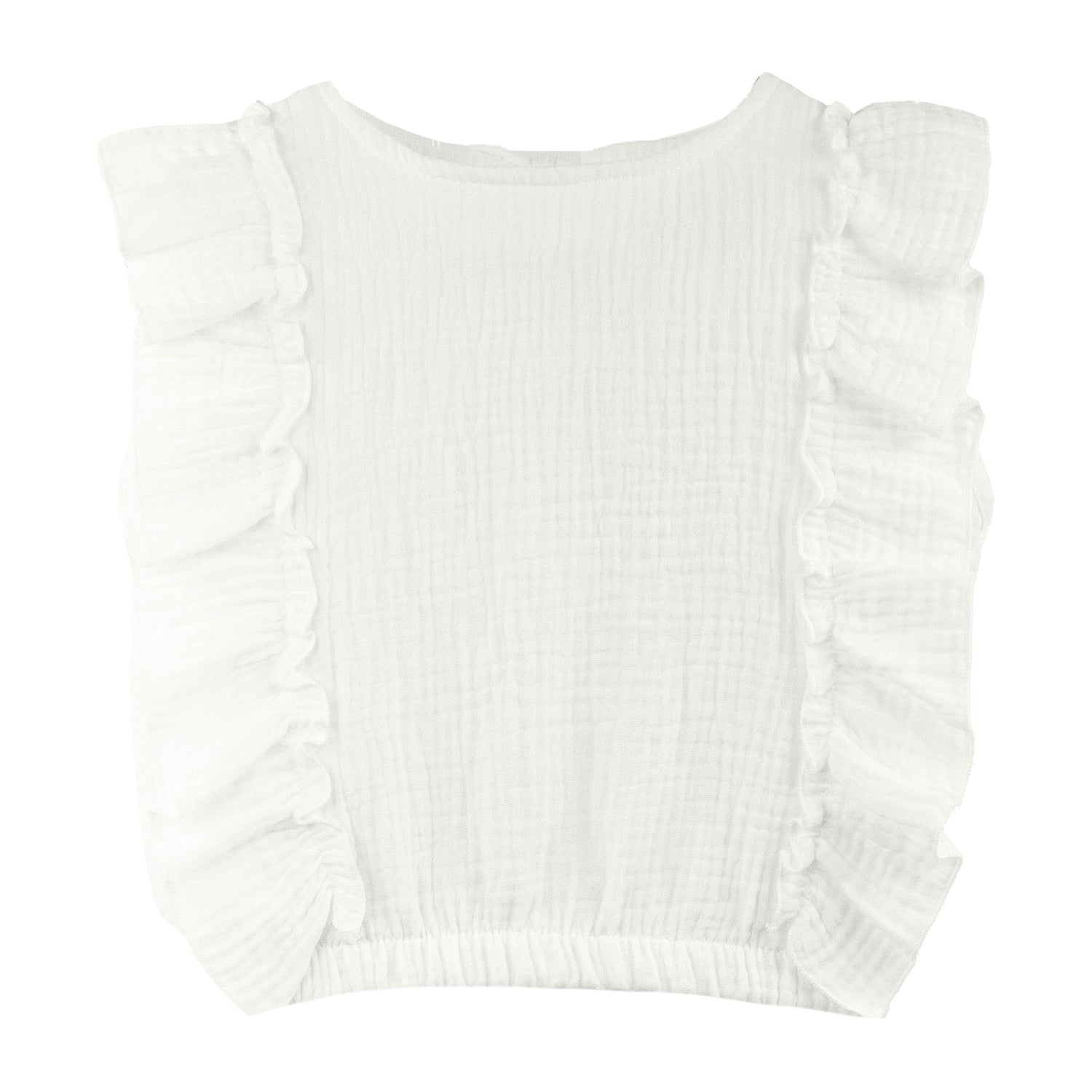 Ivory Frill Blouse & Skirt