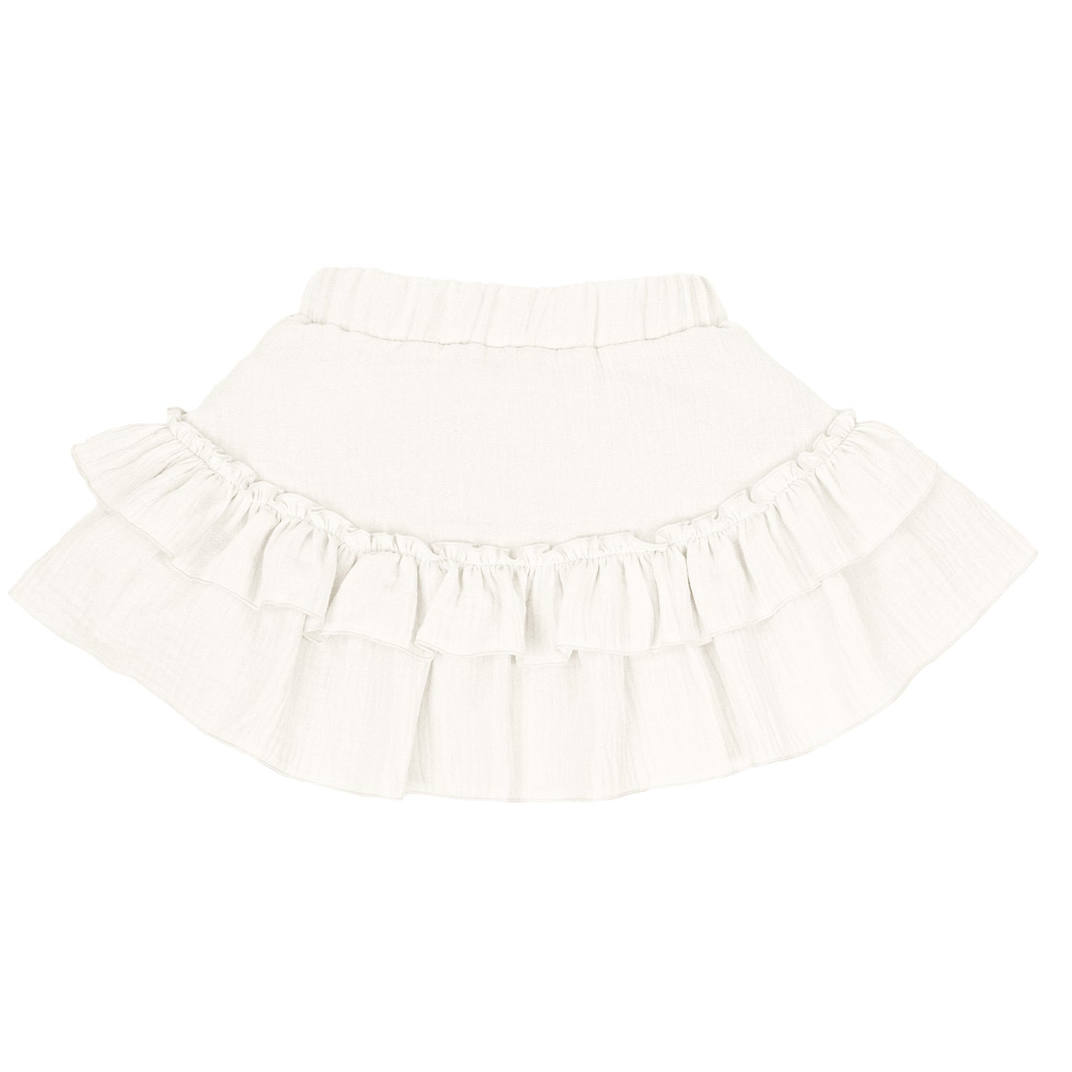 Ivory Frill Blouse & Skirt