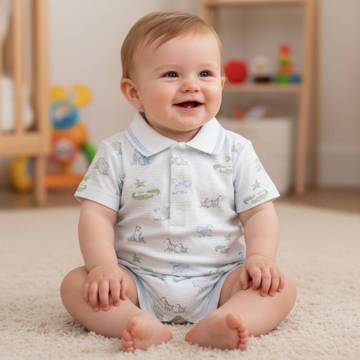 Safari Animal Print Romper