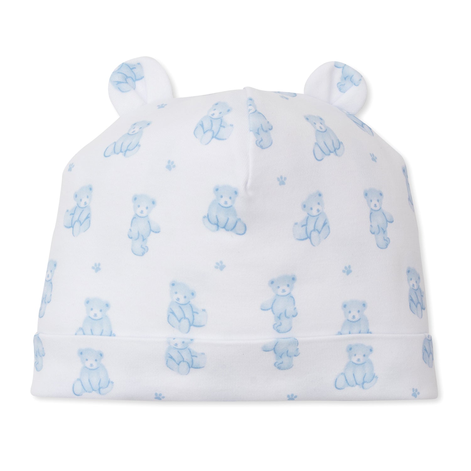 Blue Teddy Print Hat