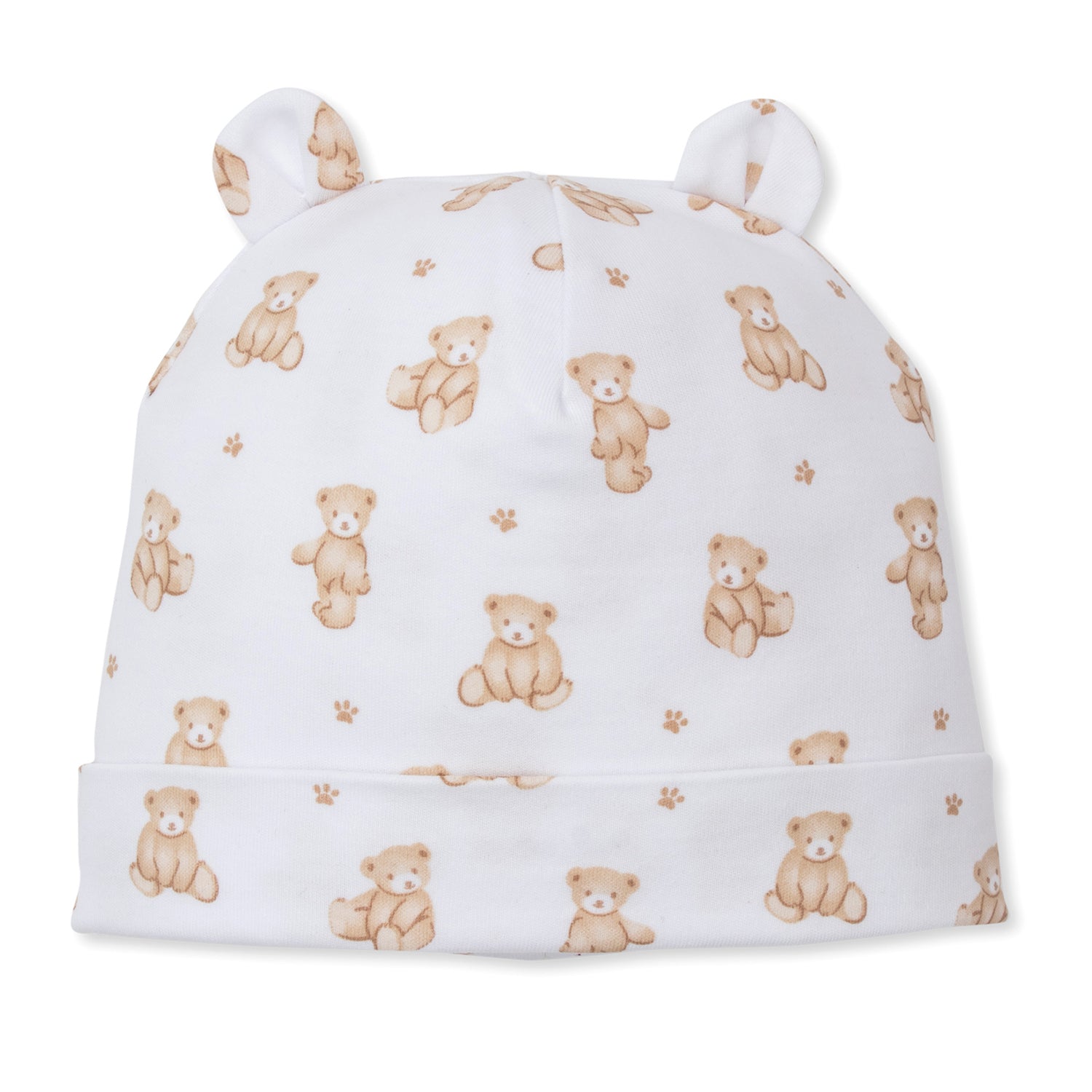 Beige Teddy Print Hat
