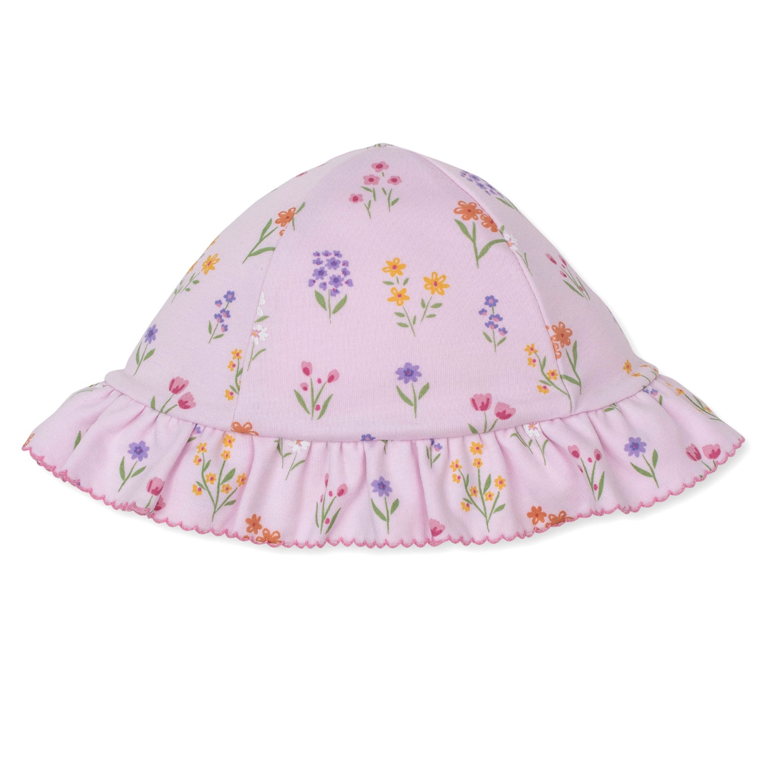 Pink Wildflower Floppy Hat