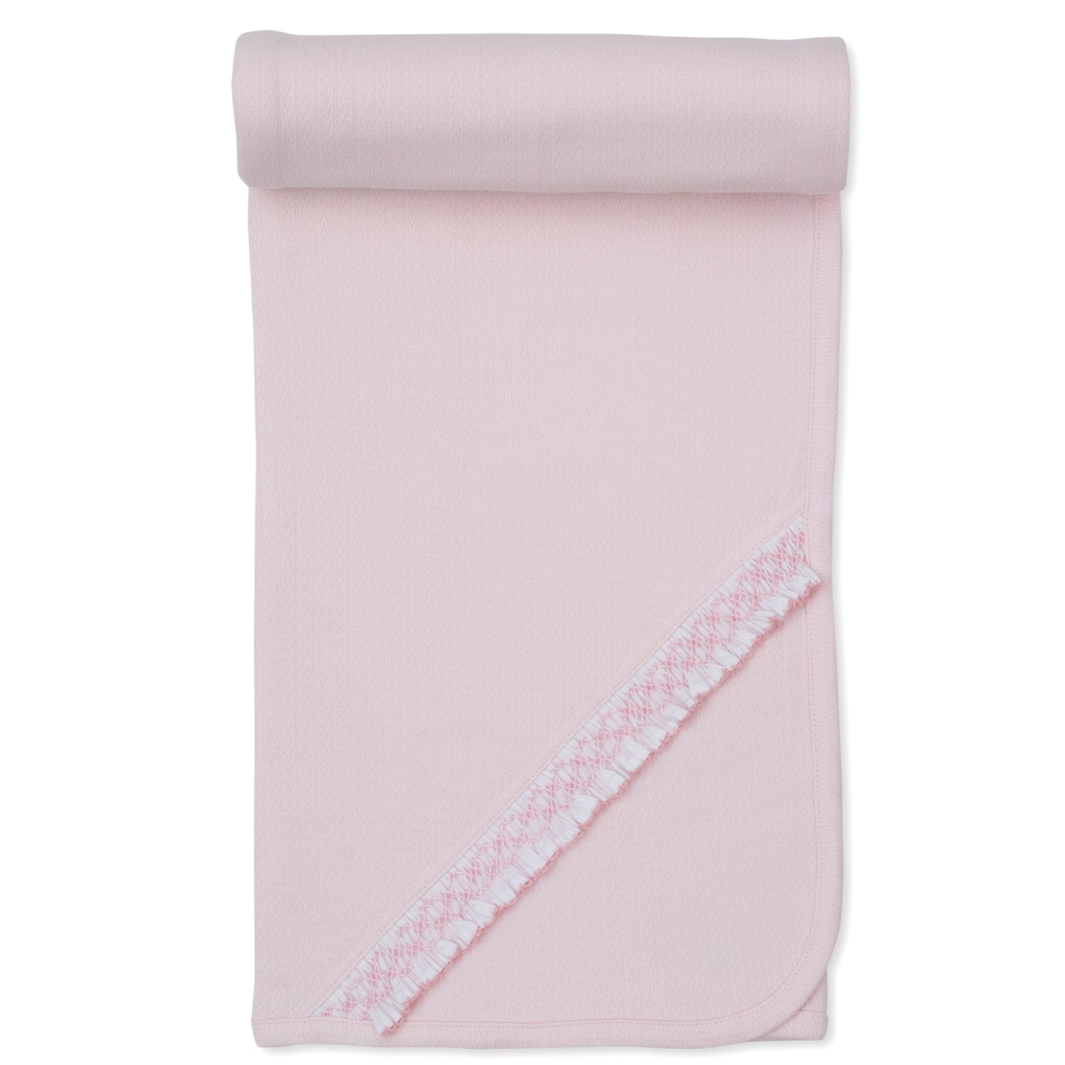 Pink Smocked Blanket