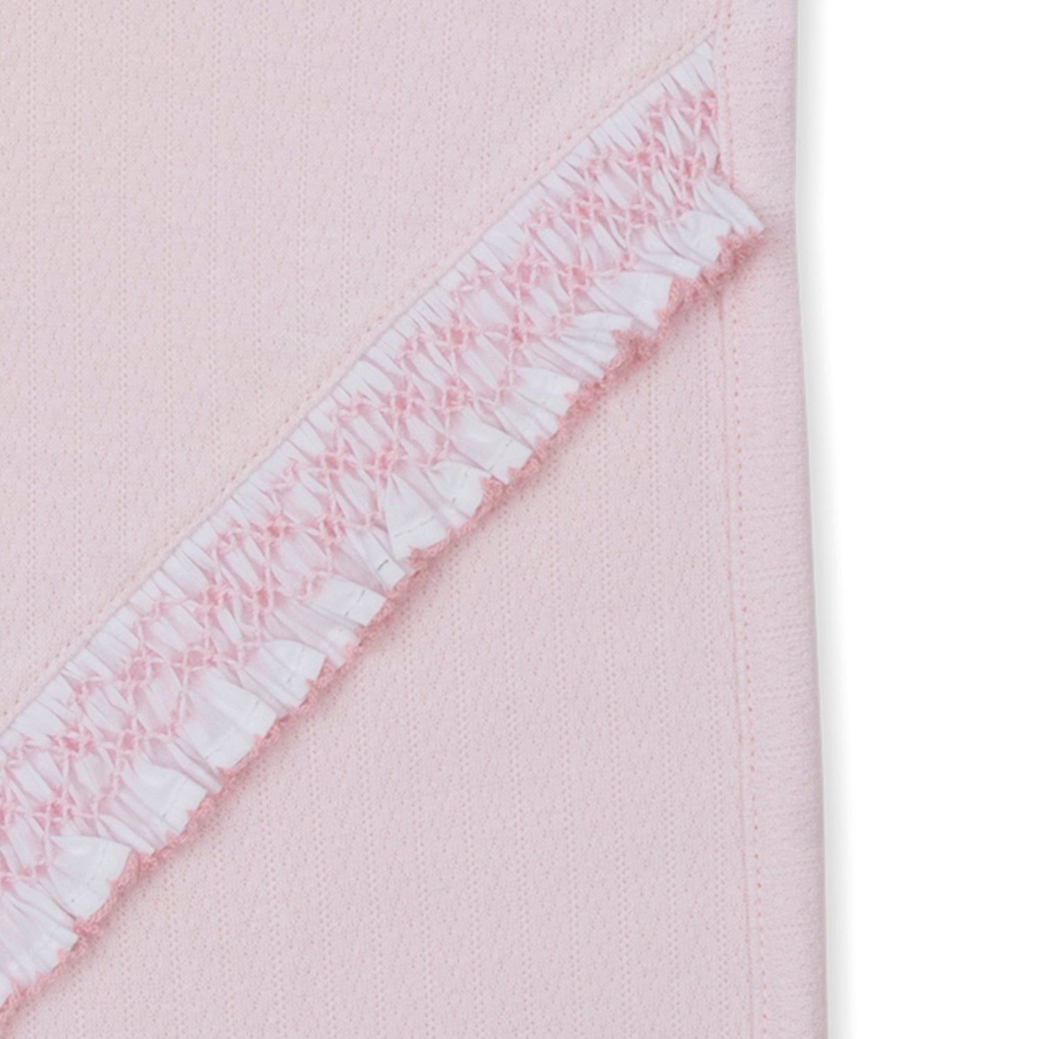 Pink Smocked Blanket