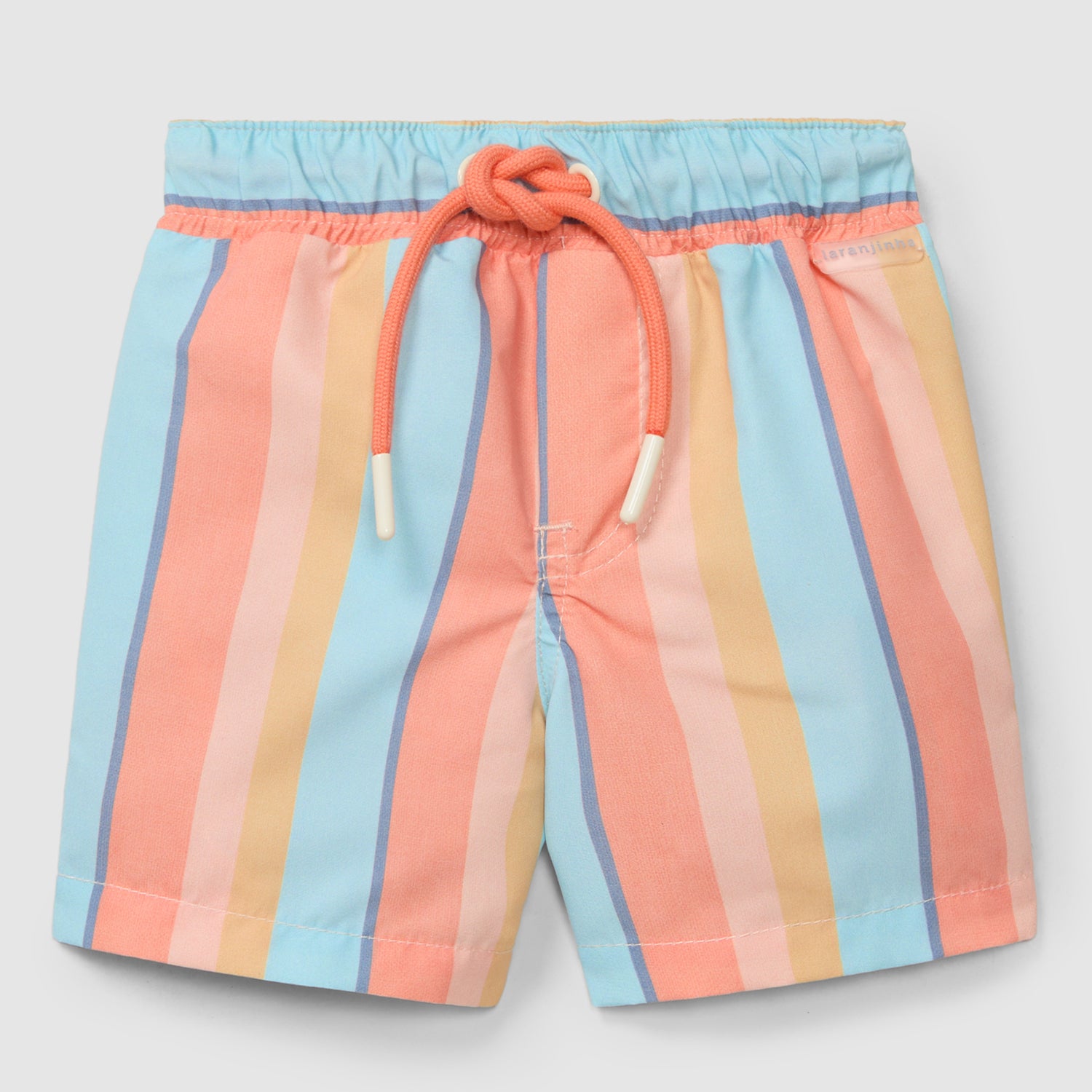 Orange Stripe Swim Shorts