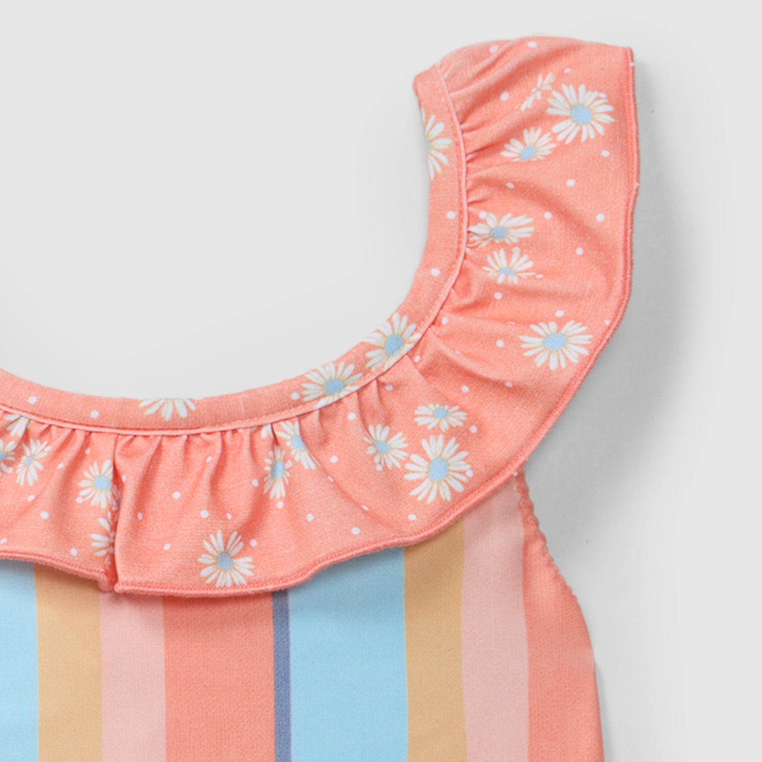 Orange Stripe Swimsuit