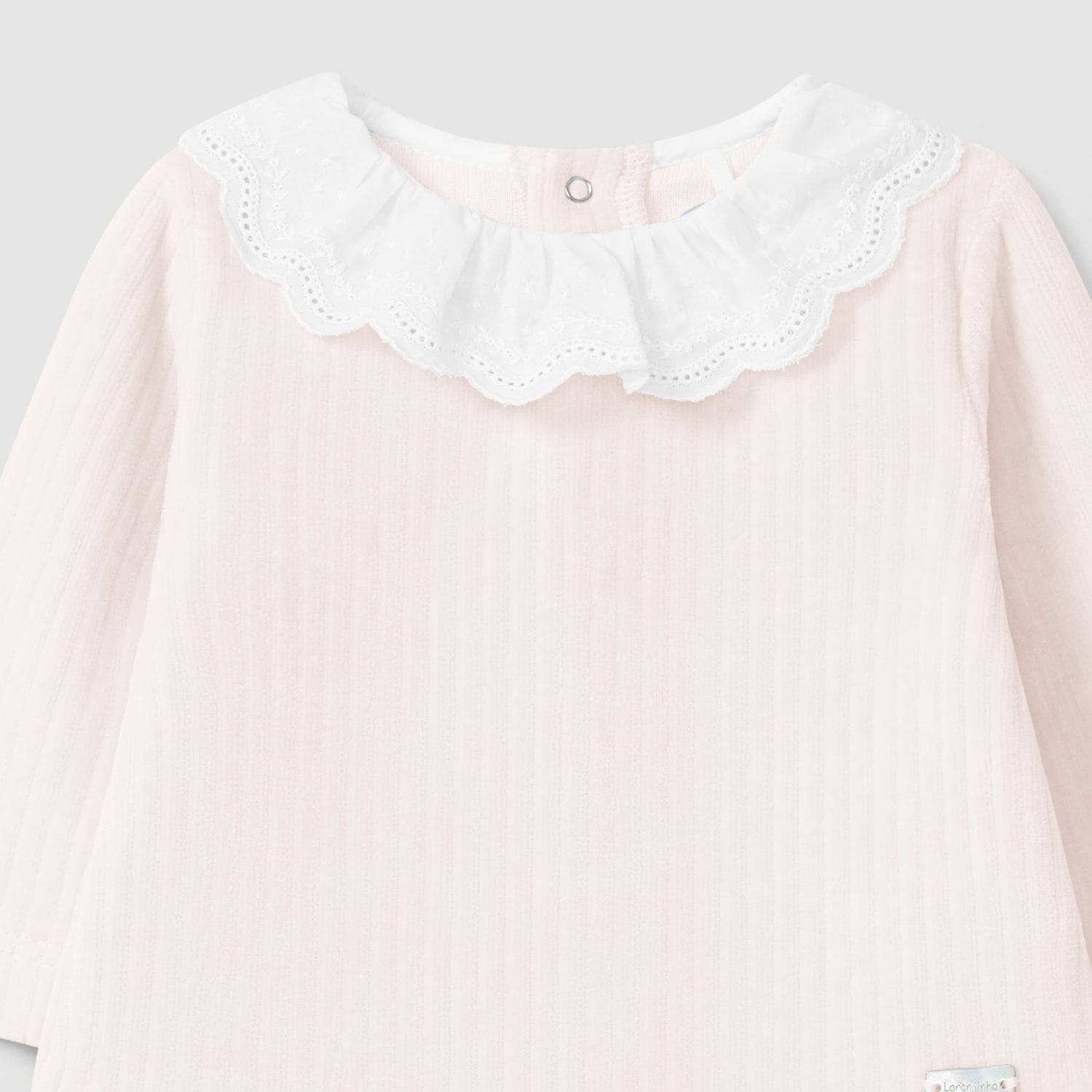 Pink Ribbed Velour Set