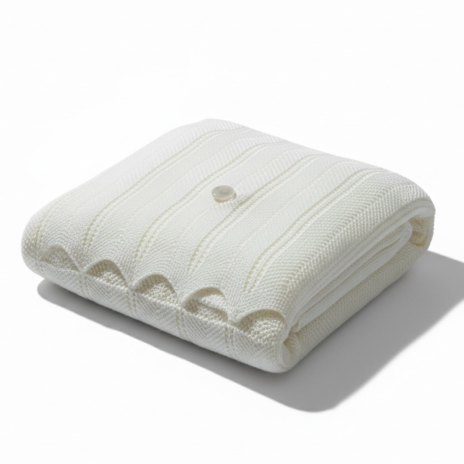 Lemon & White Multi Patterned Blanket