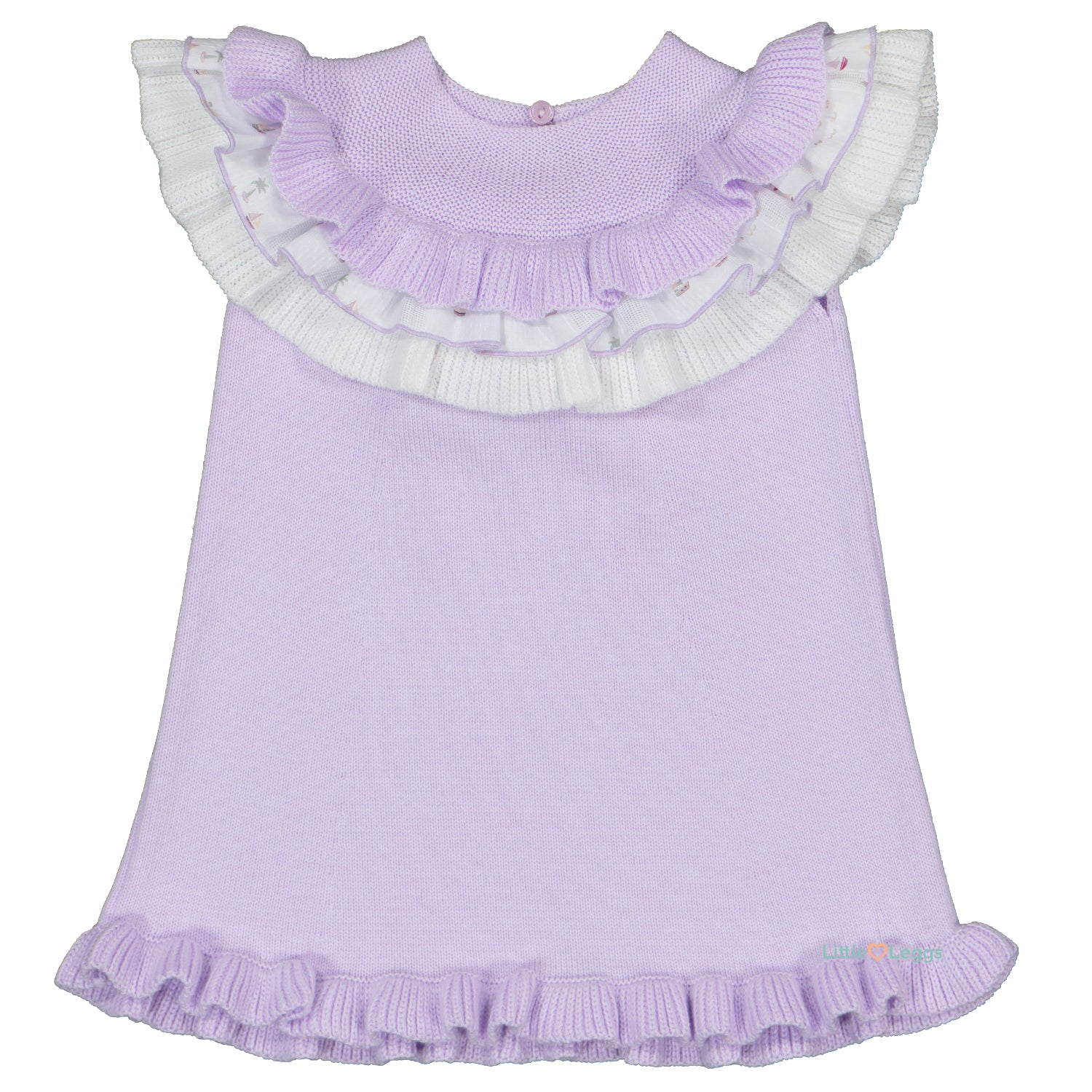 Lilac Boat Trim Dress