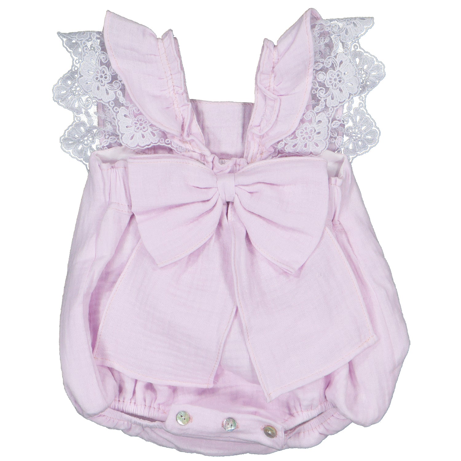 Lilac Lace Trim Romper