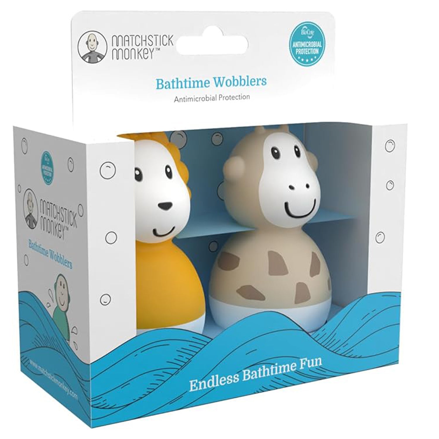 Bath-time Wobblers - Lion & Giraffe