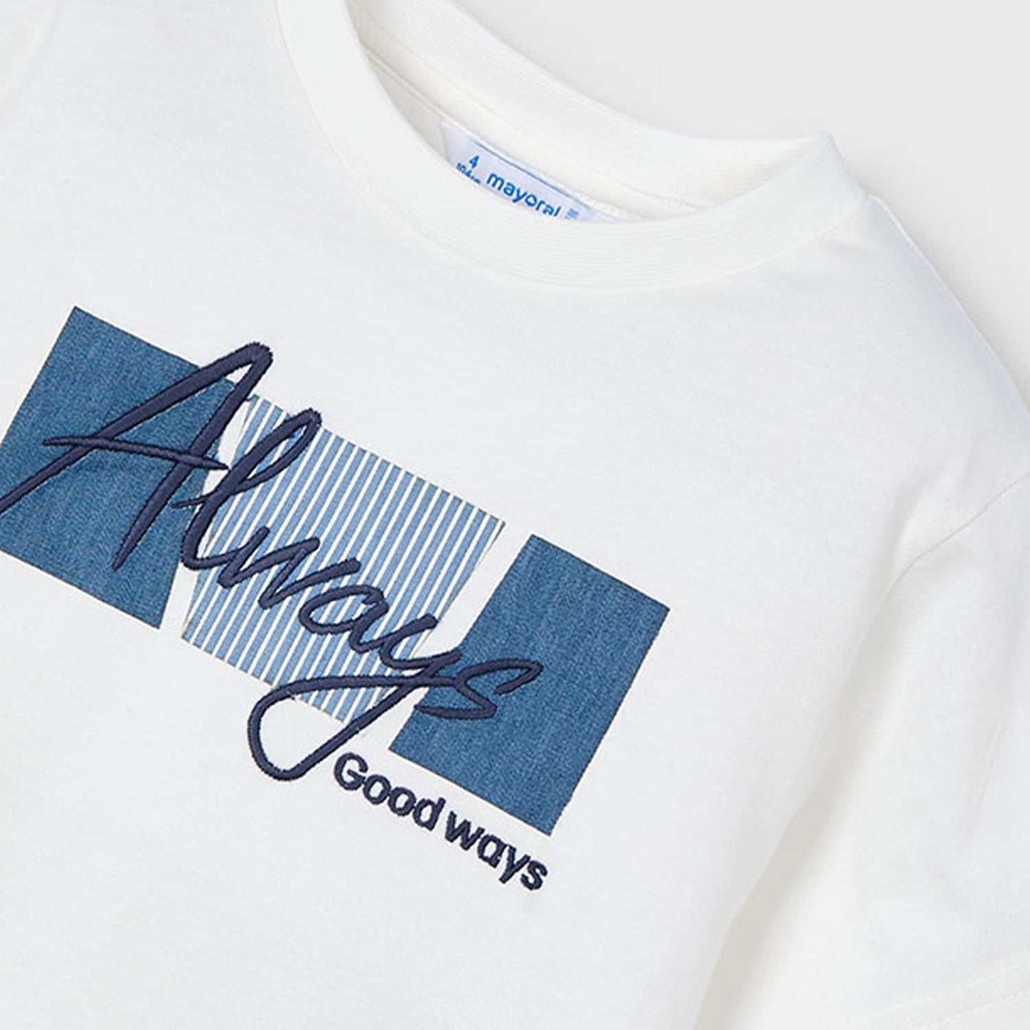 Ivory Pin Stripe T-Shirt