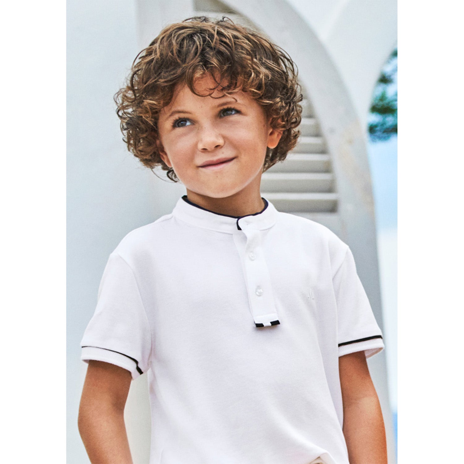 Mandarin  Collar T-Shirt