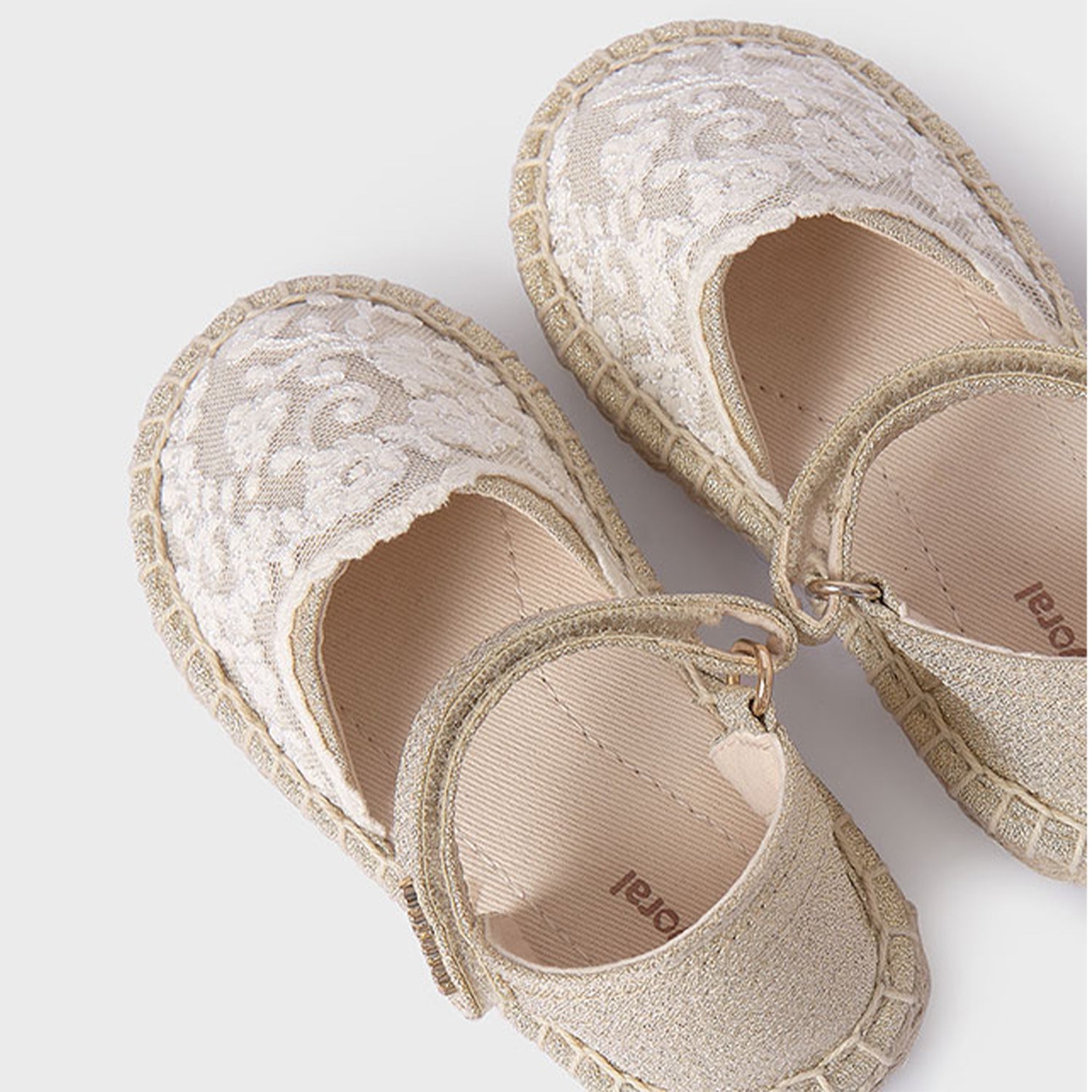 Junior Lace Canvas Sandals